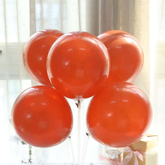 25 Pack 12" Matte Pastel Terracotta (Rust) Helium Air Latex Party Balloons