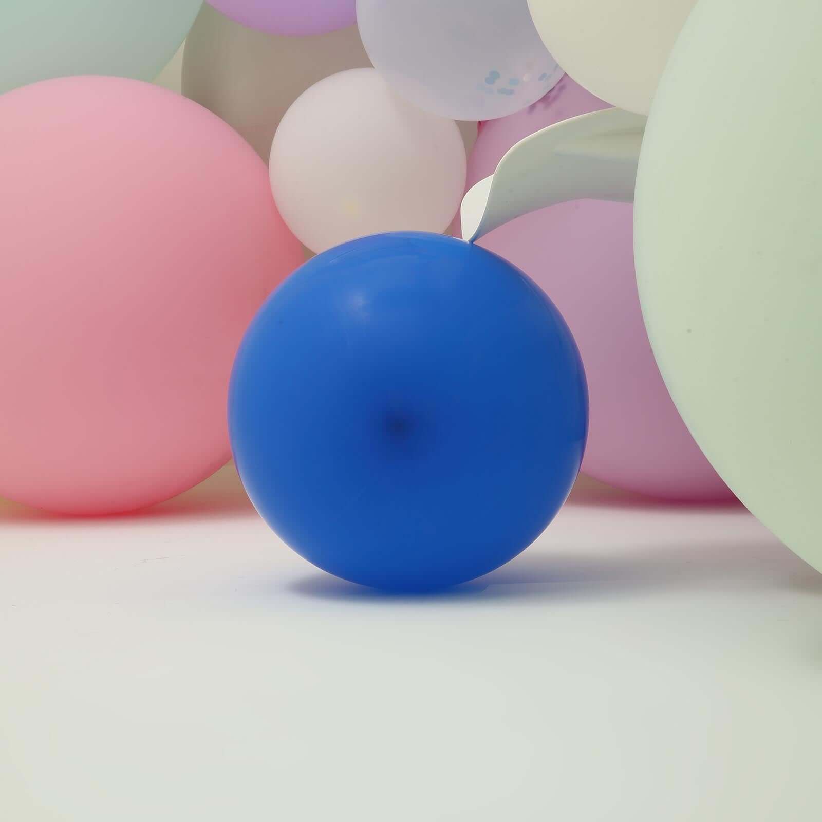 10 Pack 18" Matte Pastel Royal Blue Helium Air Latex Party Balloons