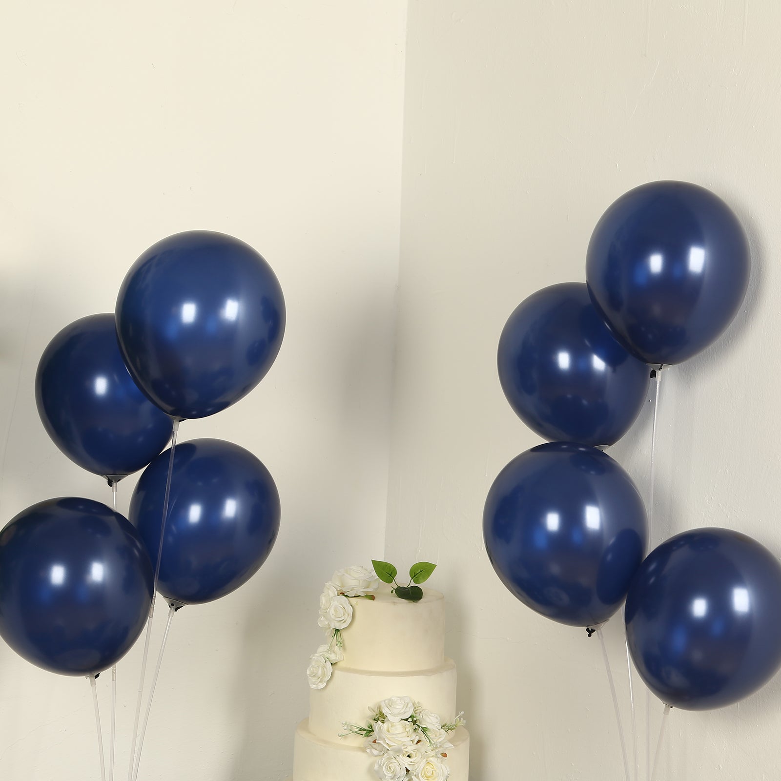 50 Pack Navy Blue Biodegradable Balloons, 12" Thickened Extra Strong Eco-friendly Latex Helium Party Balloons