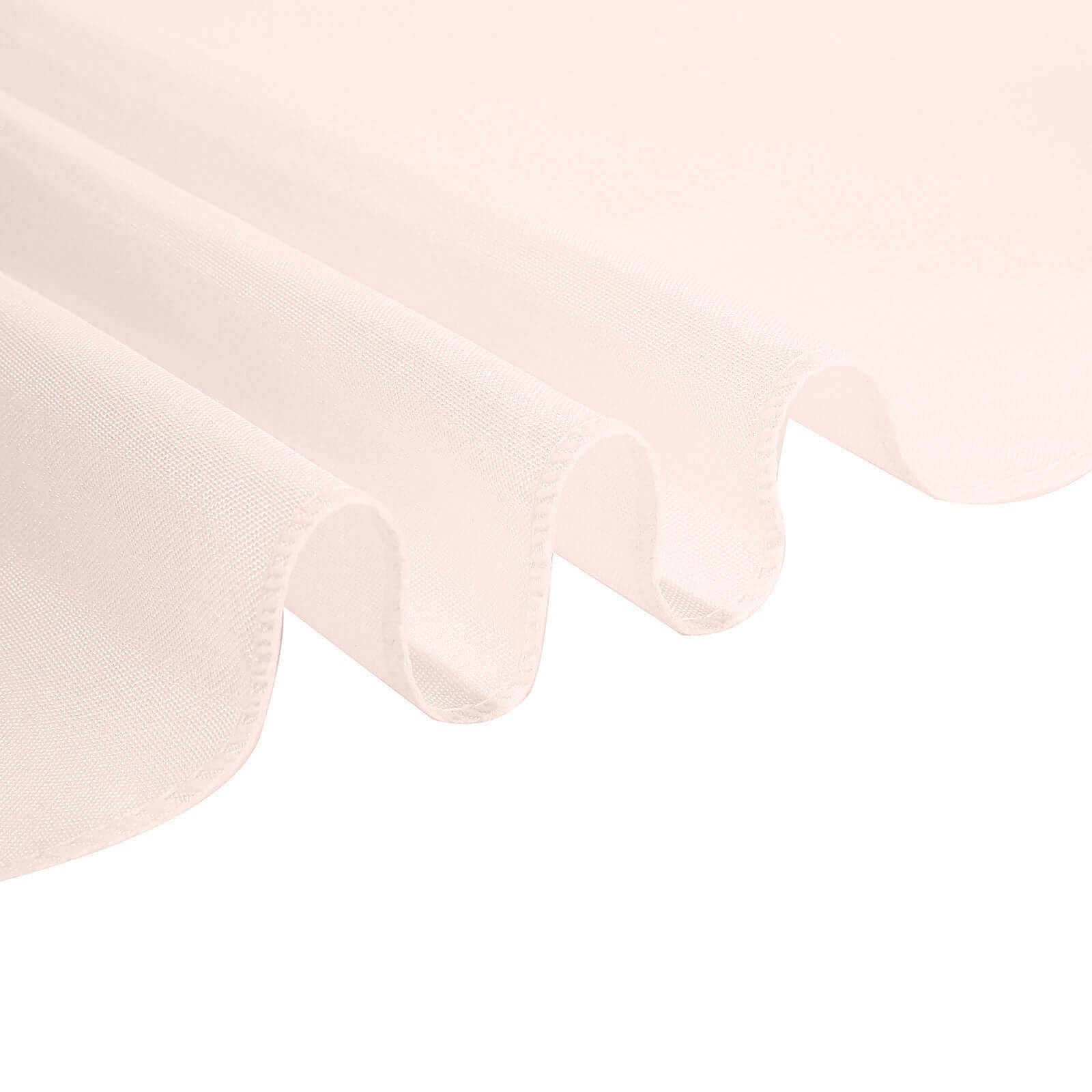 Fitted Polyester 72"x30" Rectangle Tablecloth Blush - Durable Table Cover