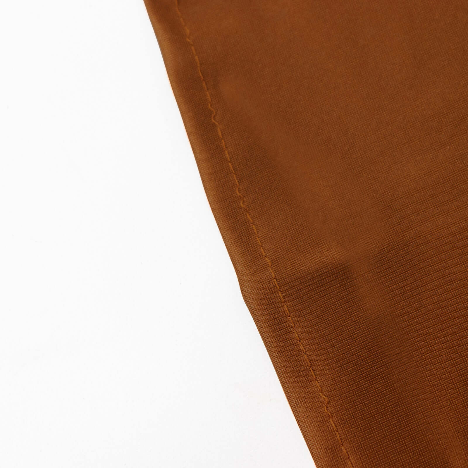 Polyester 108" Round Tablecloth Cinnamon Brown - Wrinkle-Resistant Table Cover