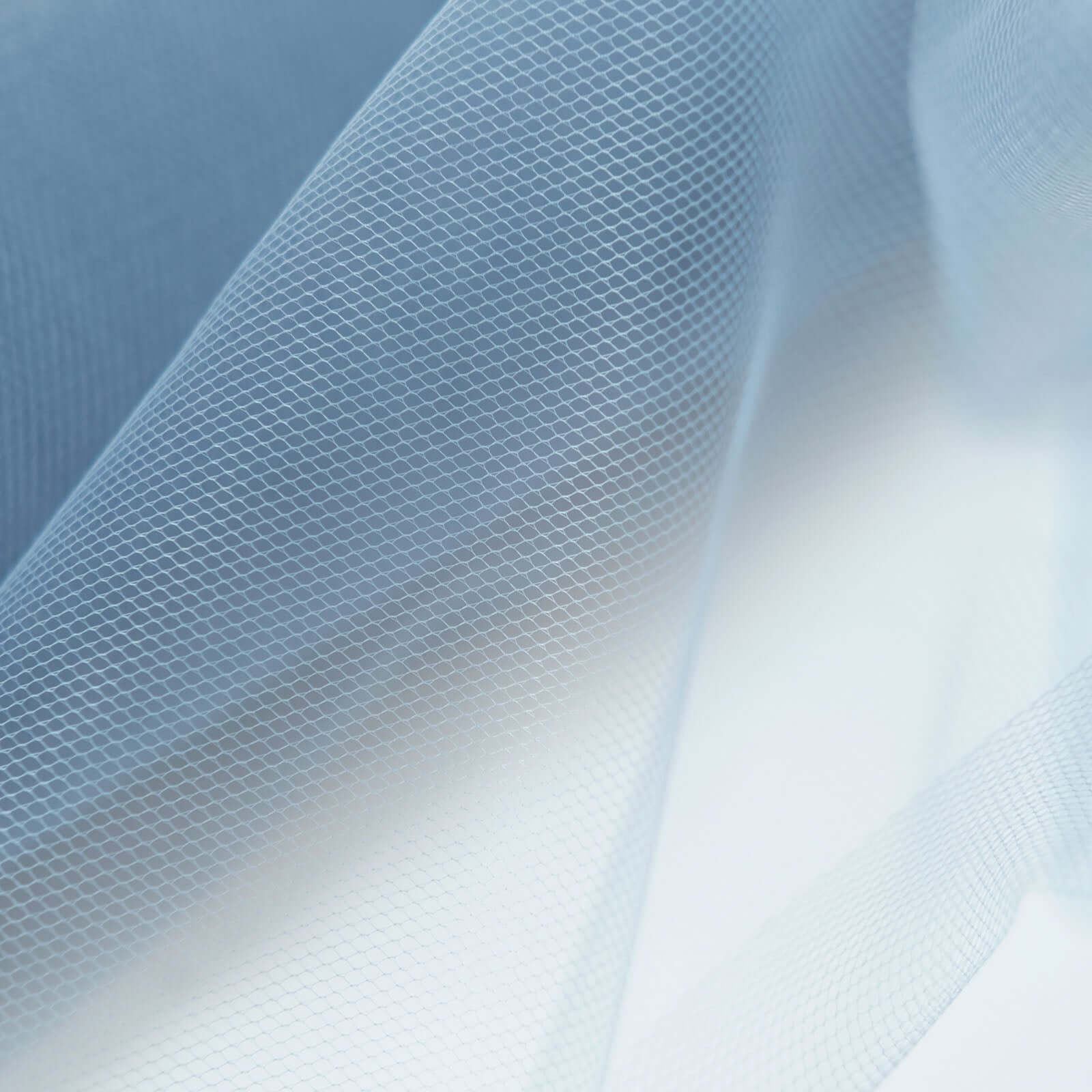 18"x100 Yards Dusty Blue Tulle Fabric Bolt, Sheer Fabric Spool Roll For Crafts