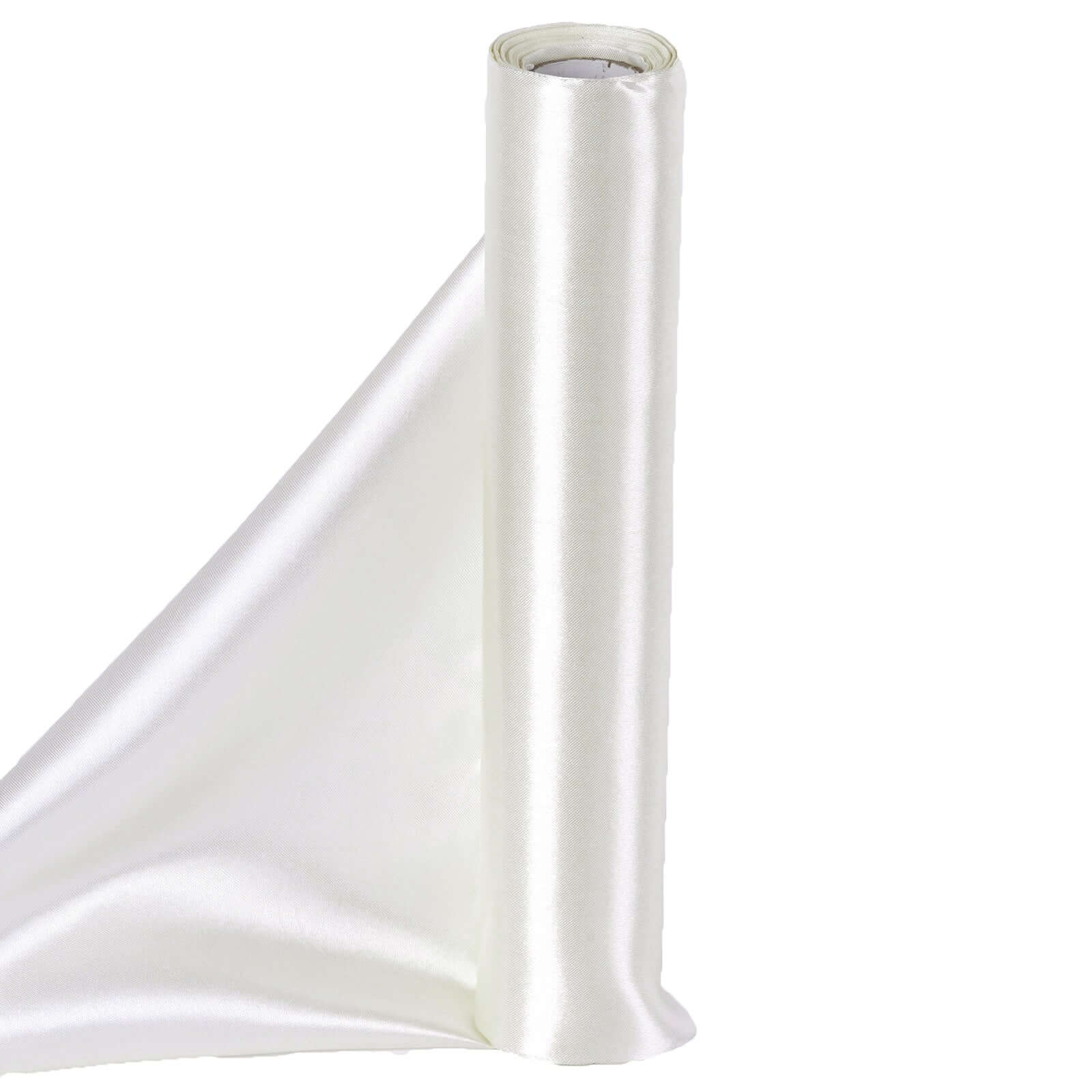 12"x10 Yards Ivory Satin Fabric Bolt, DIY Craft Wholesale Fabric