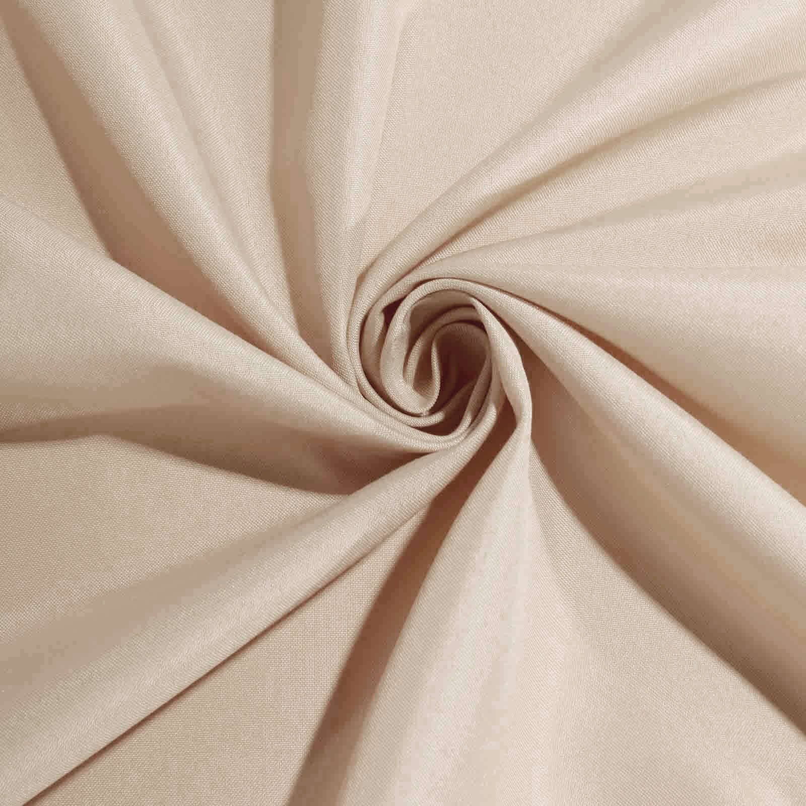 5 Pack Polyester 17"x17" Napkins Nude - Durable & Wrinkle Resistant Dinner Napkins