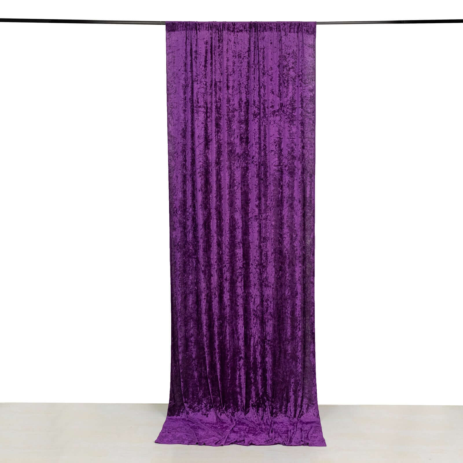 5ftx12ft Purple Premium Smooth Velvet Event Curtain Drapes, Privacy Backdrop Event Panel with Rod Pocket