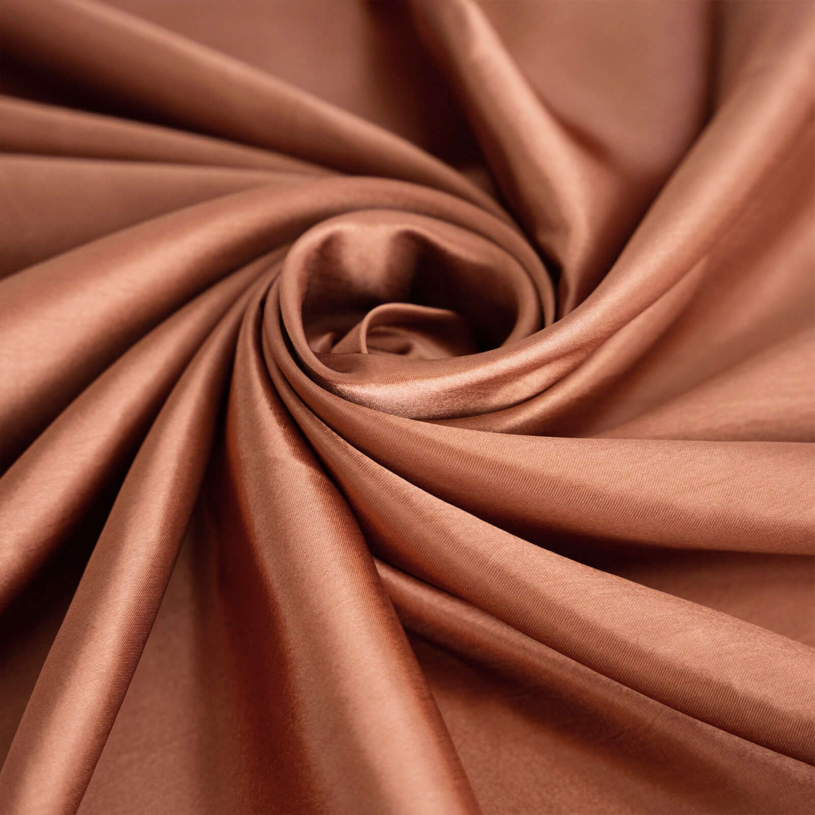 Satin 120" Round Tablecloth Terracotta (Rust) - Stylish Seamless Table Cover
