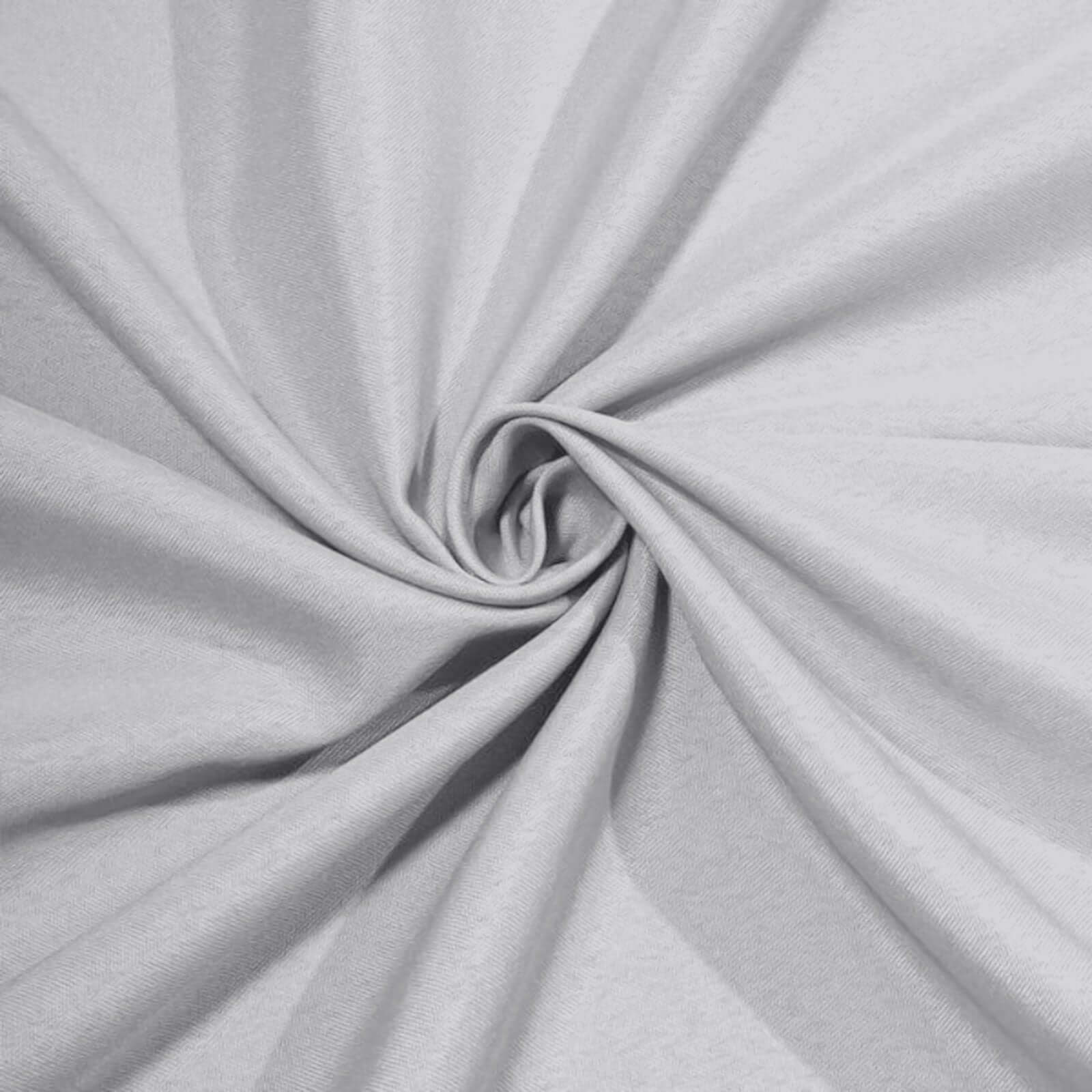 Polyester Square 90"x90" Tablecloth Silver - Wrinkle-Resistant & Durable Table Cover