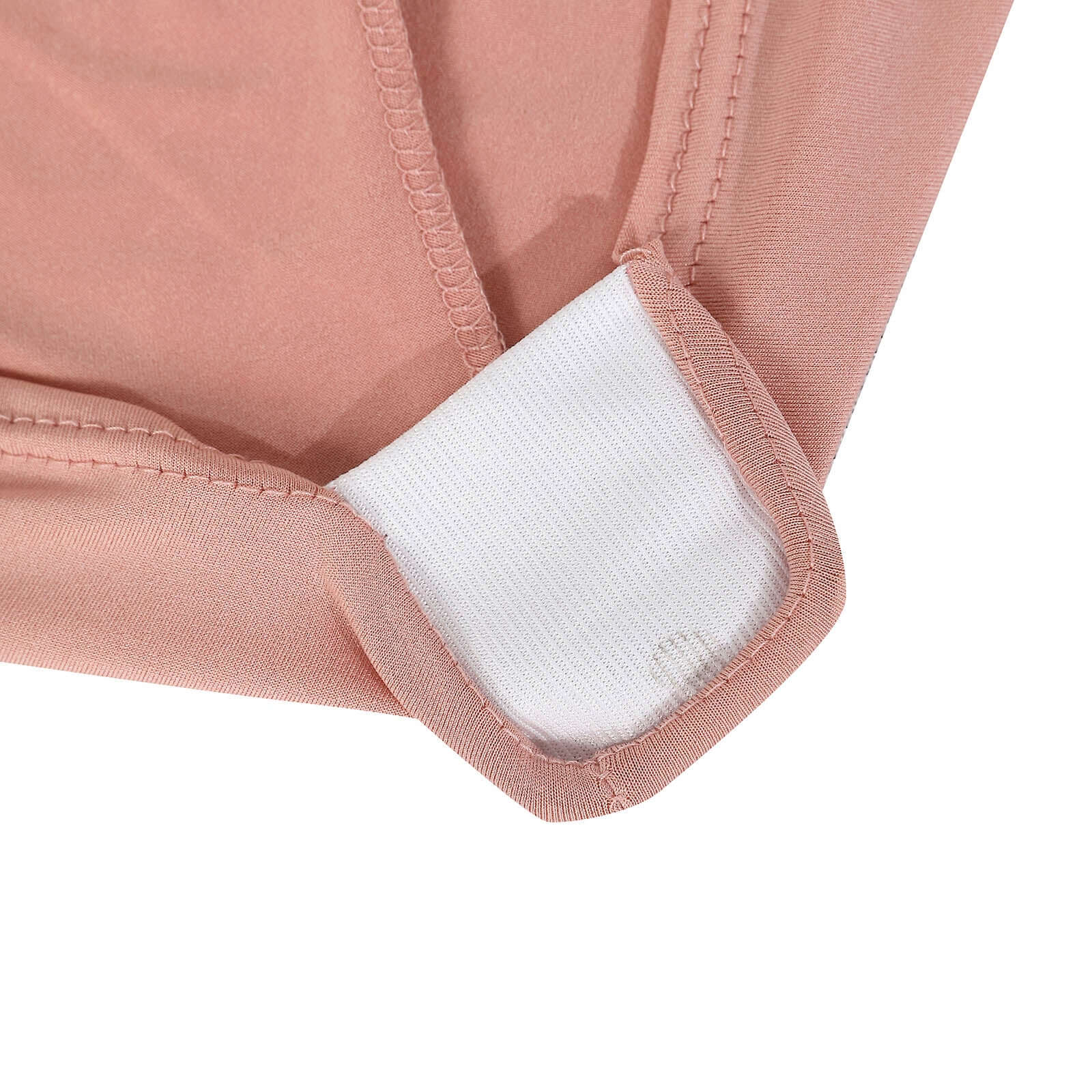 Spandex 24"-32" Round Cocktail Table Cover Dusty Rose - Easy to Maintain Stretch Fitted Highboy Tablecloth