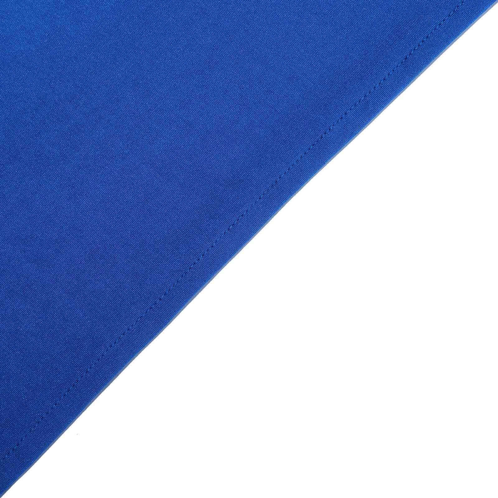 Stretch Spandex 96"x30" Rectangle Table Cover Royal Blue - Durable Form-Fitting Tablecloth