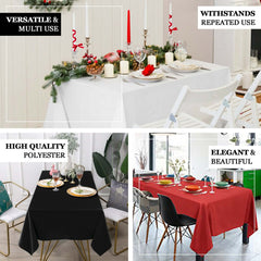 Premium Polyester 60"x126" Rectangle Tablecloth Gold - Stain-Resistant 220GSM Finish Table Cover