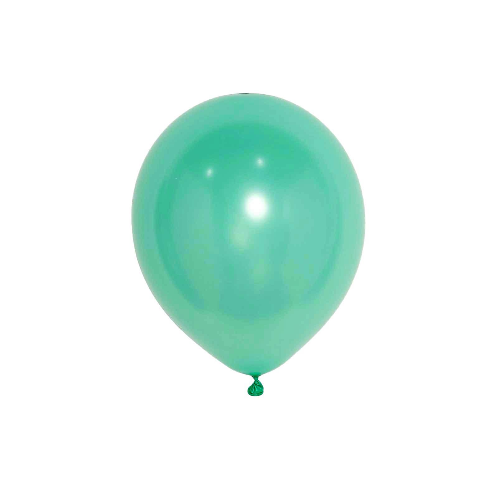 25 Pack 12" Shiny Pearl Turquoise Latex Helium or Air Balloons
