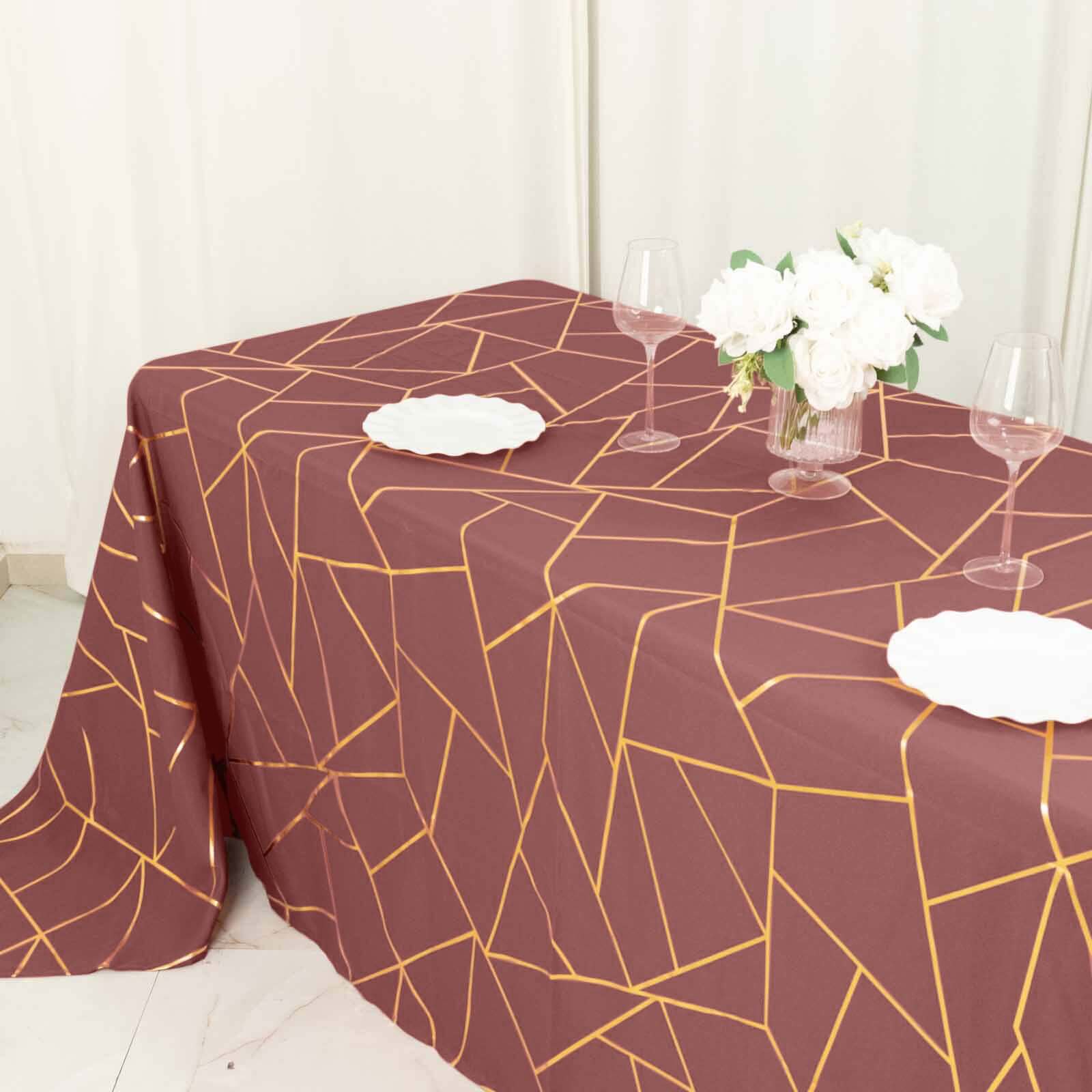 Premium Polyester 132" Round Tablecloth White - Seamless 220GSM Wrinkle-Resistant Design for Upscale Occasions