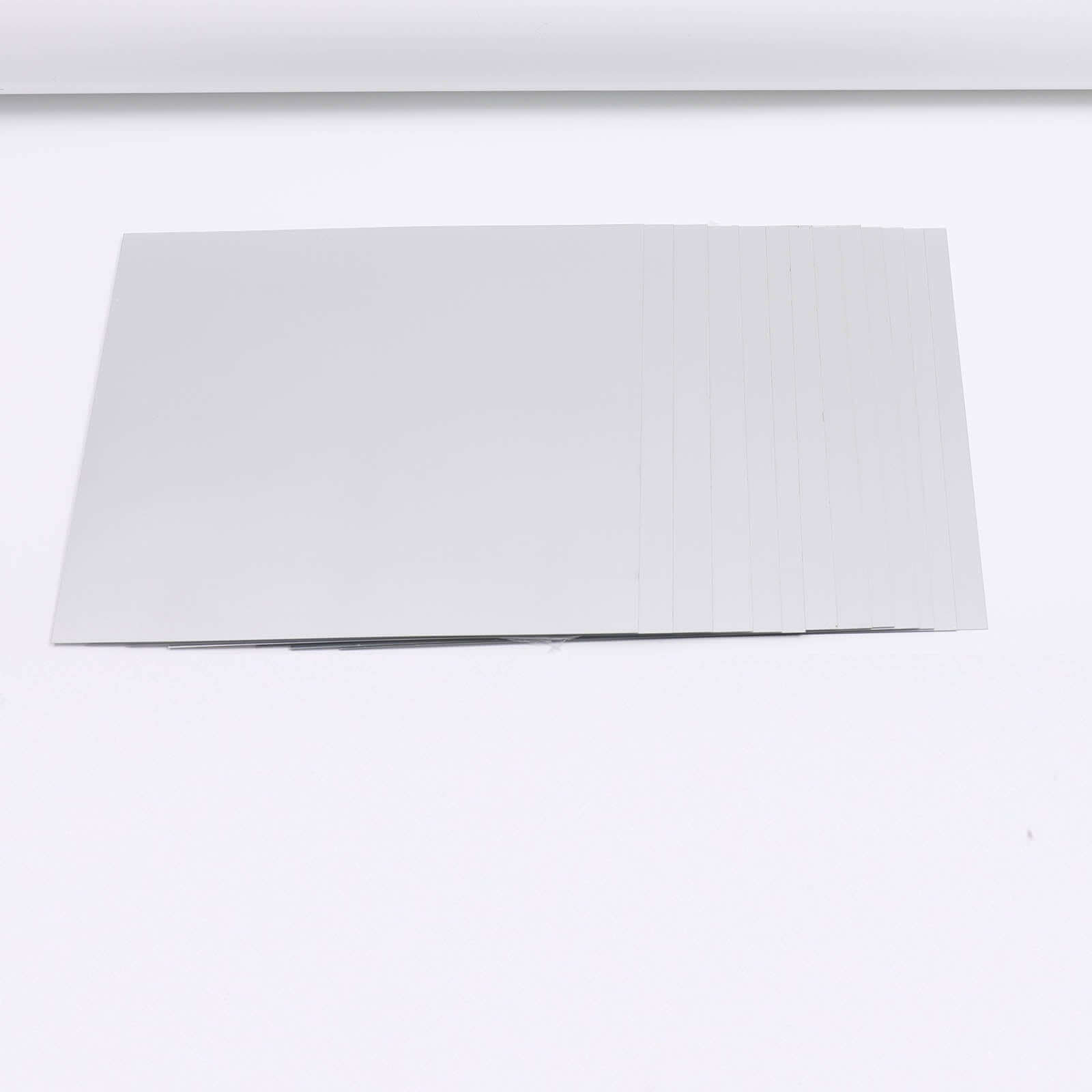 12 Pack Square Acrylic Mirror Wall Stickers, 12"x12" Removable Wall Decals For Home Decor
