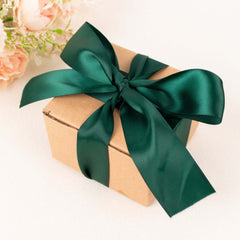 50 Yards 1.5" Hunter Emerald Green Single Face Decorative Satin Ribbon