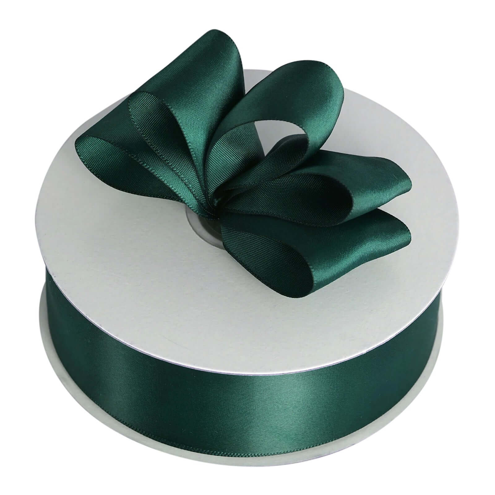 50 Yards 1.5" Hunter Emerald Green Single Face Decorative Satin Ribbon