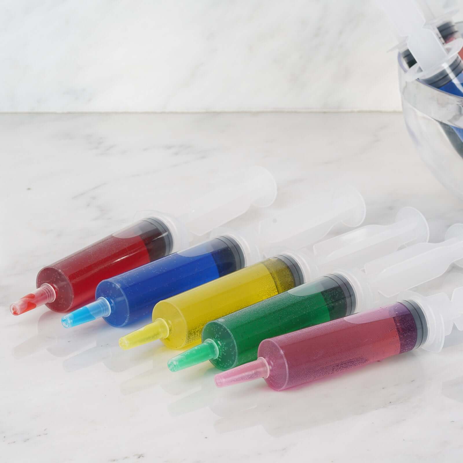 24 Pack 1.5oz Clear Disposable Plastic Cocktail Jello Shot Syringes