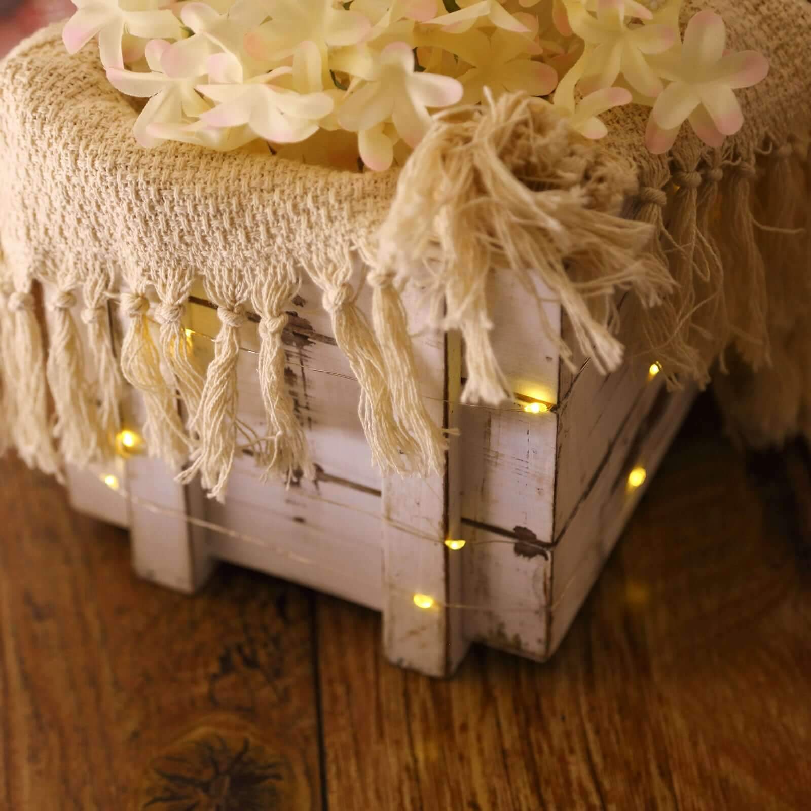 20 LED Micro Fairy String Lights Starry Bright Design Warm White - Battery Operated Party Accent 90"