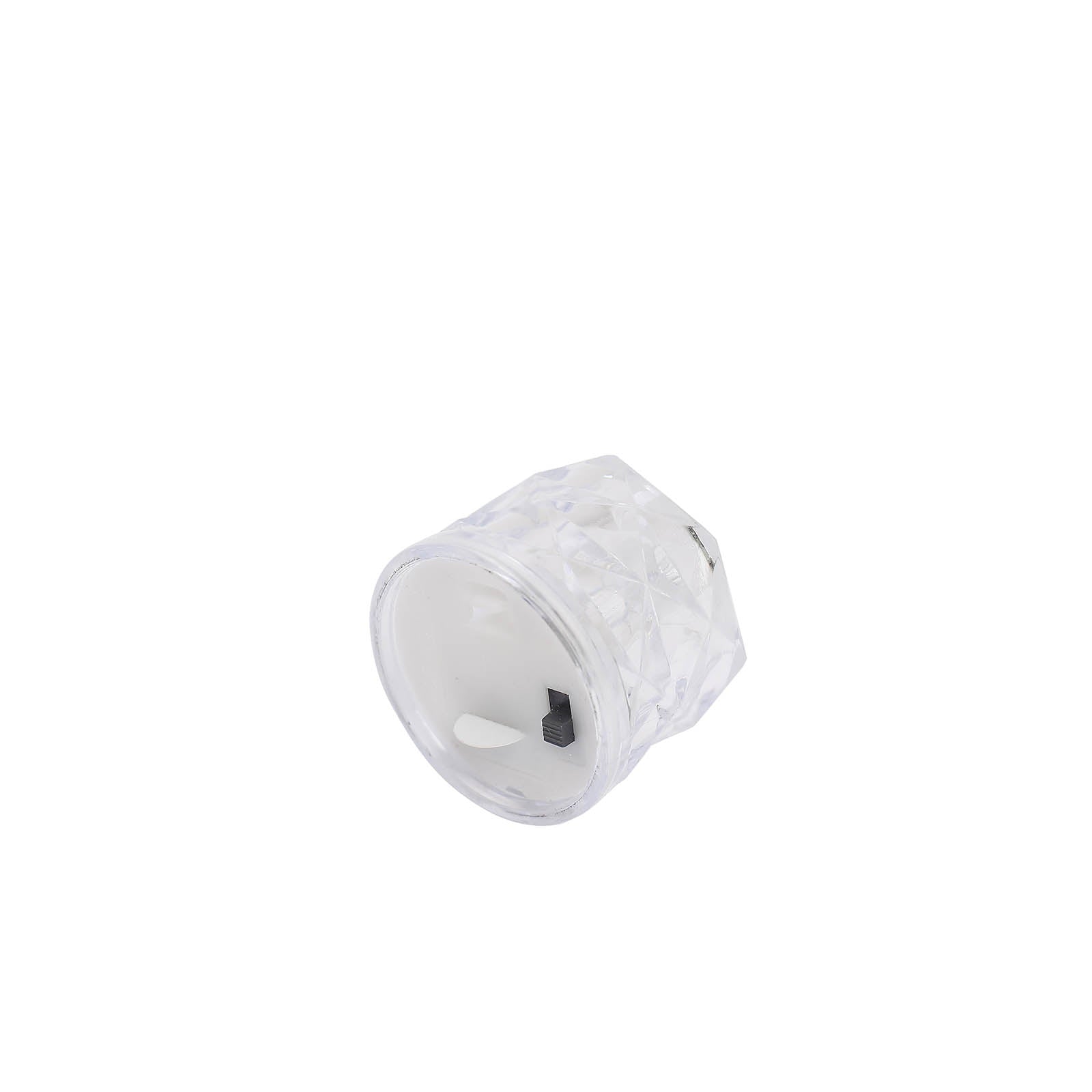 12-Pack LED Flameless Lighting Diamond Style Warm White - Battery Operated Tealight Candles 2"