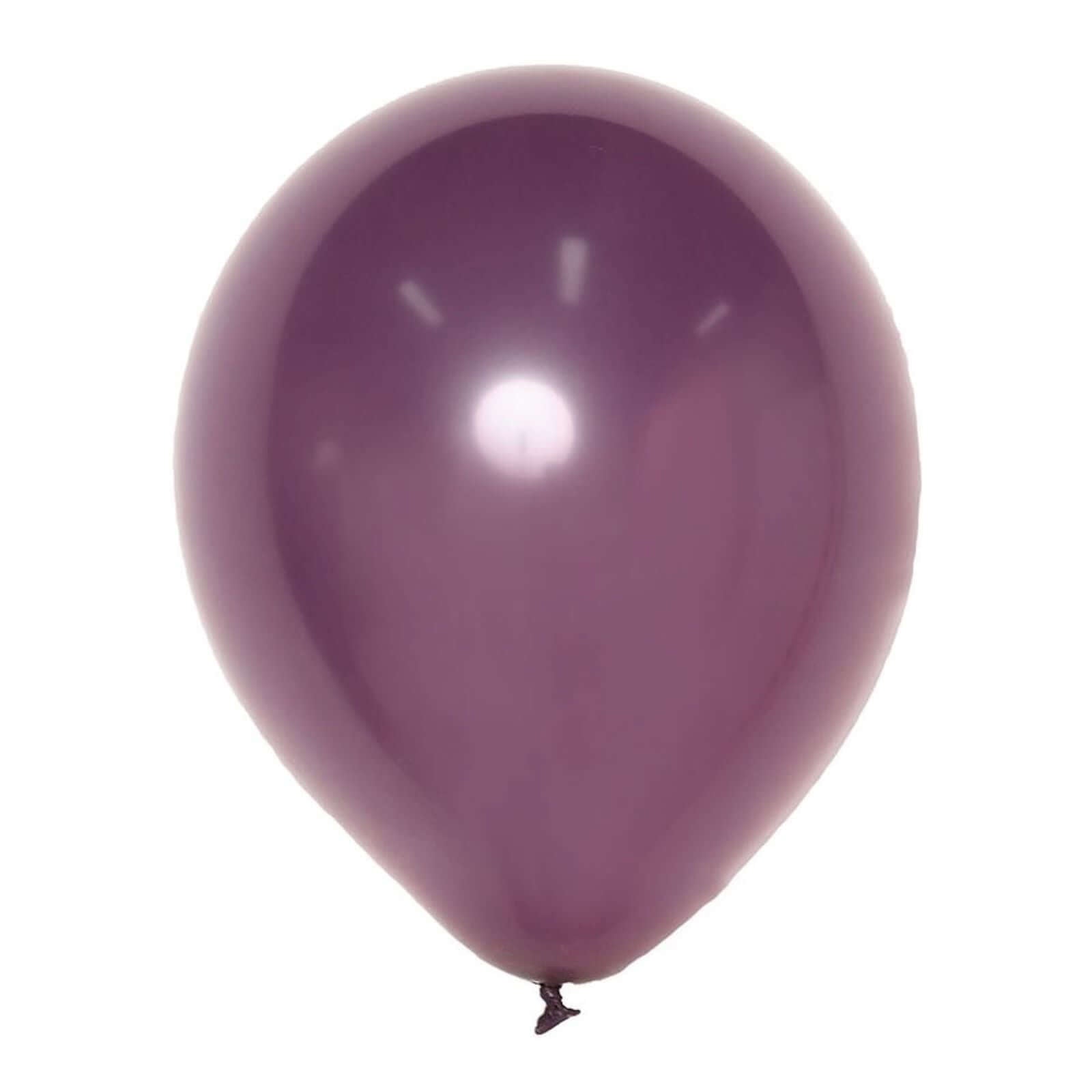 25 Pack 12" Matte Pastel Eggplant Helium or Air Latex Party Balloons