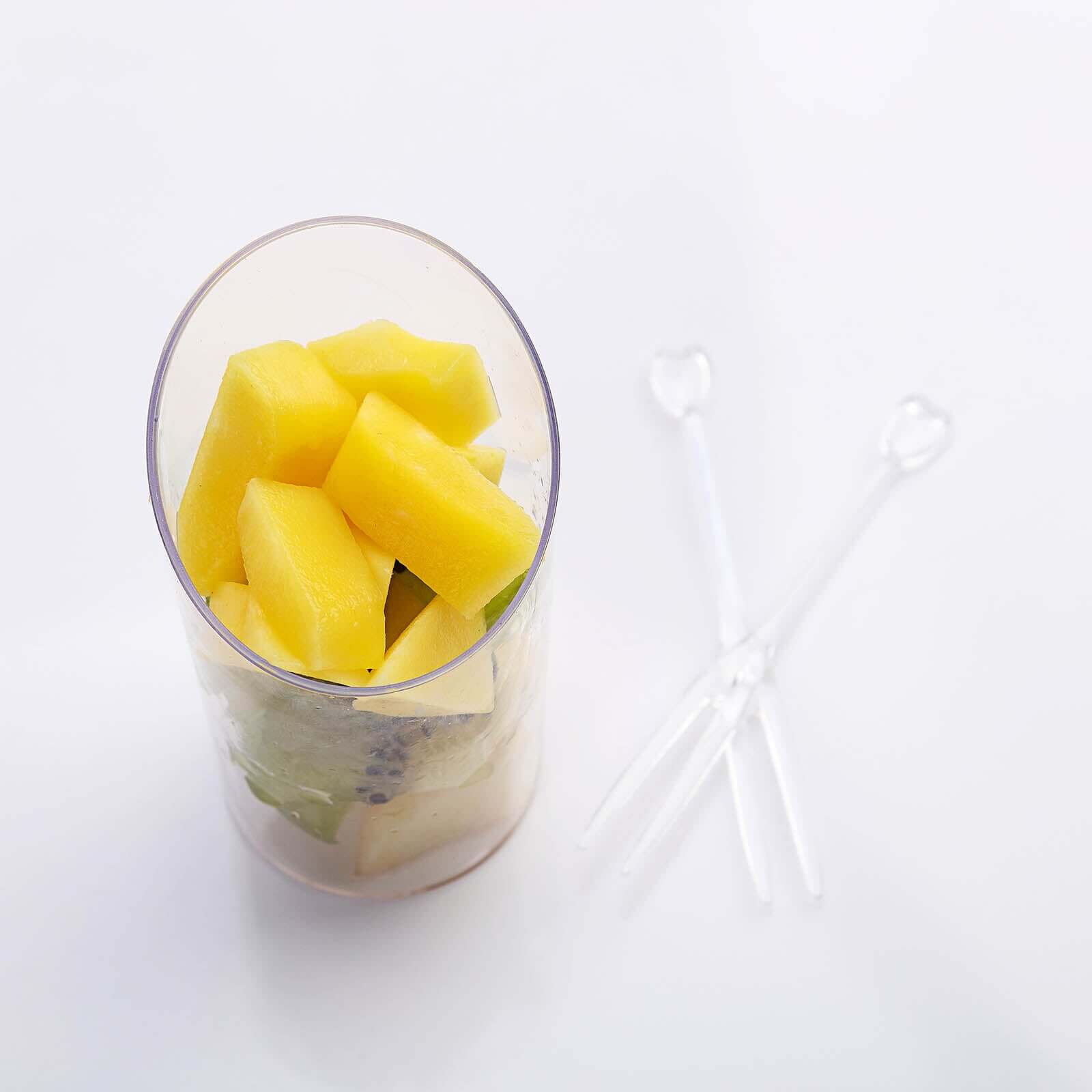 24-Pack Plastic Appetizer Cups Clear Diminutive Flasket - Lightweight Disposable Cups for Treats 3oz
