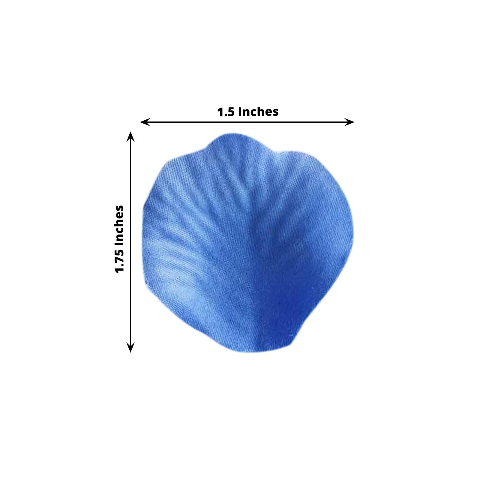500-Pack Rose Petals Round Design Royal Blue Silk Confetti - Decorative Scatters for Tables and Floors