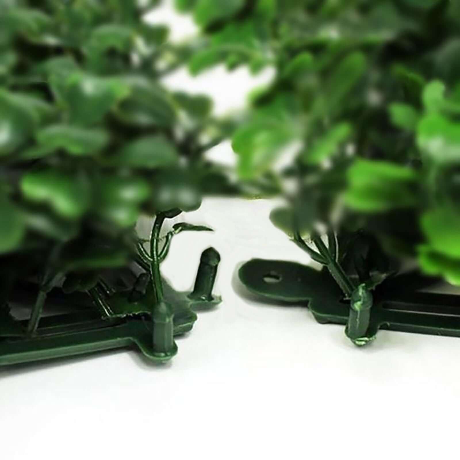11 Sq ft. Dark Green Boxwood Hedge Garden Wall Backdrop Mat - 4 Artificial Panels