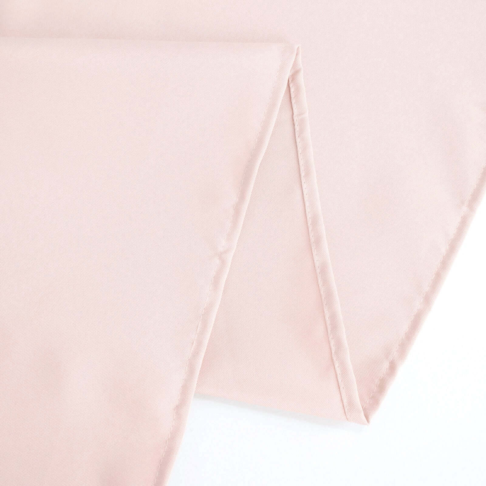 Premium Polyester 90"x132" Rectangle Tablecloth Blush - Seamless 220GSM Stain-Resistant Table Cover