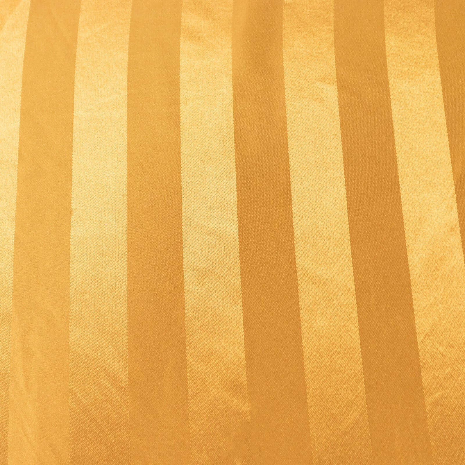 Satin Striped 90"x132" Rectangular Tablecloth Gold Satin Stripe - Seamless Silky Smooth Table Cover
