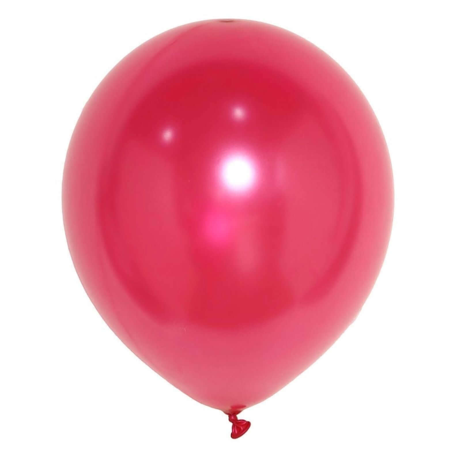 25 Pack 12" Shiny Pearl Wine Latex Helium, Air or Water Balloons