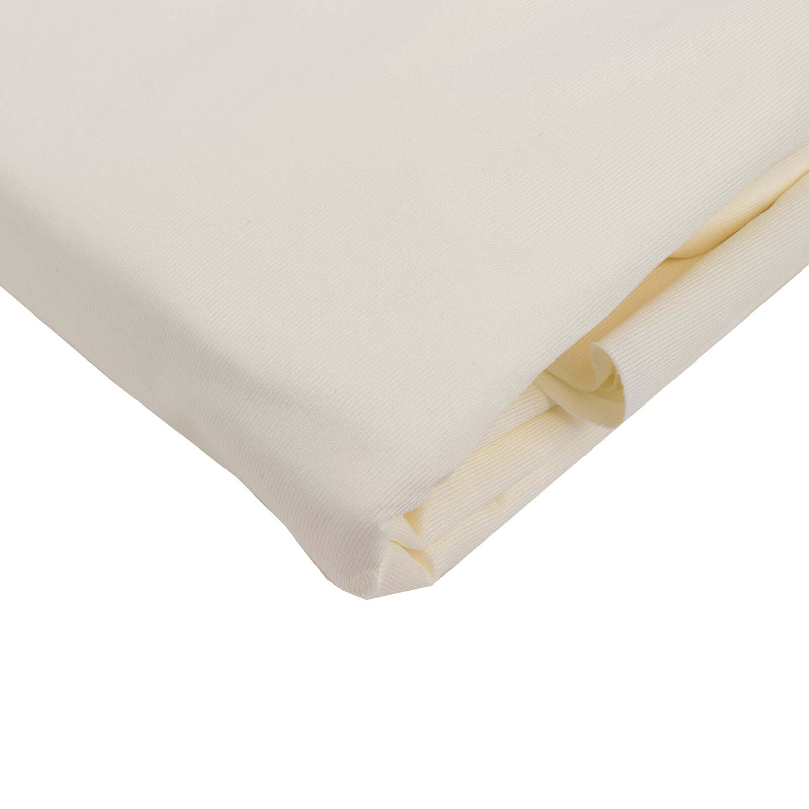 Premium Ivory Scuba Polyester Fabric Roll, Wrinkle Free DIY Craft Fabric Bolt- 60"x10 Yards
