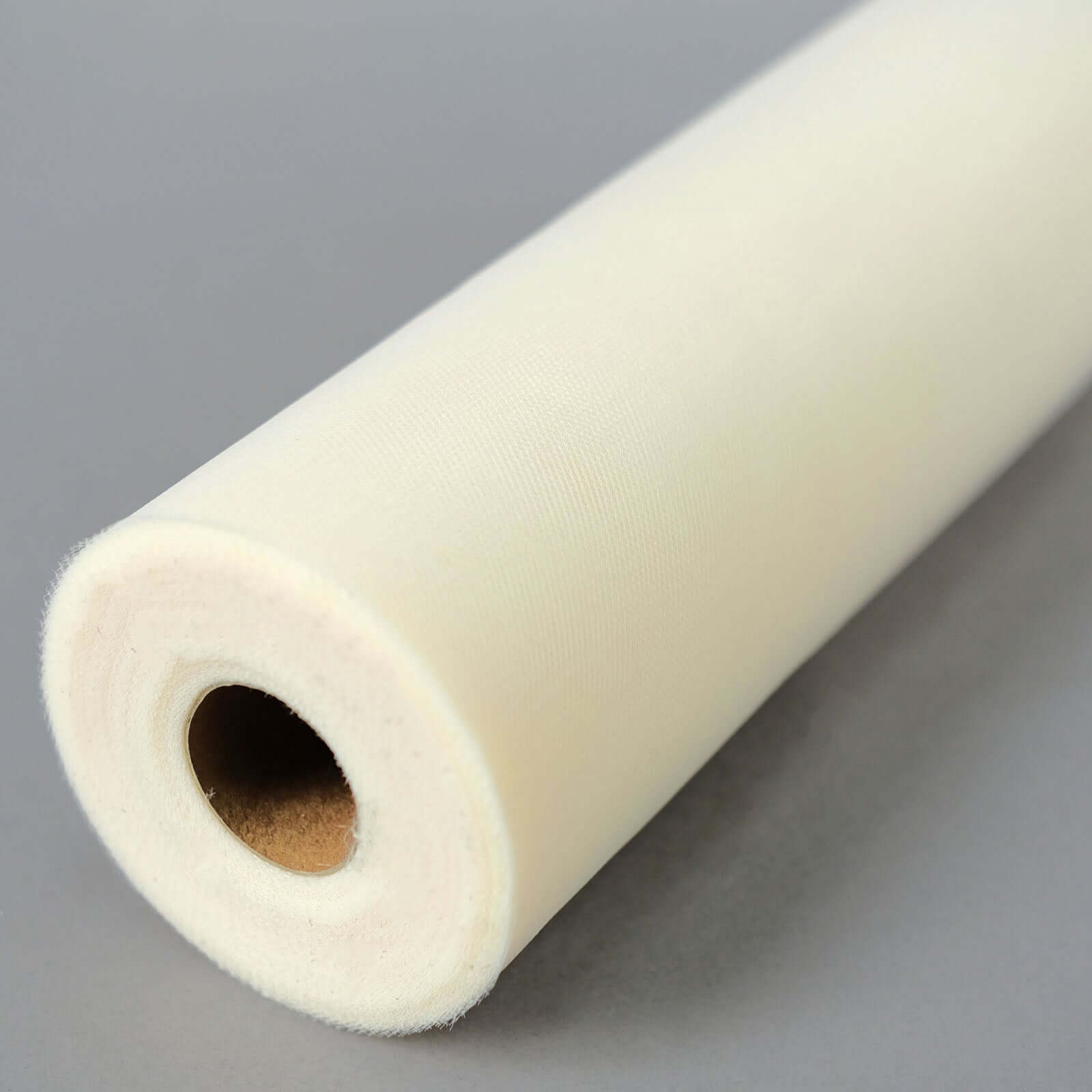 12"x100 Yards Ivory Tulle Fabric Bolt, Sheer Fabric Spool Roll For Crafts