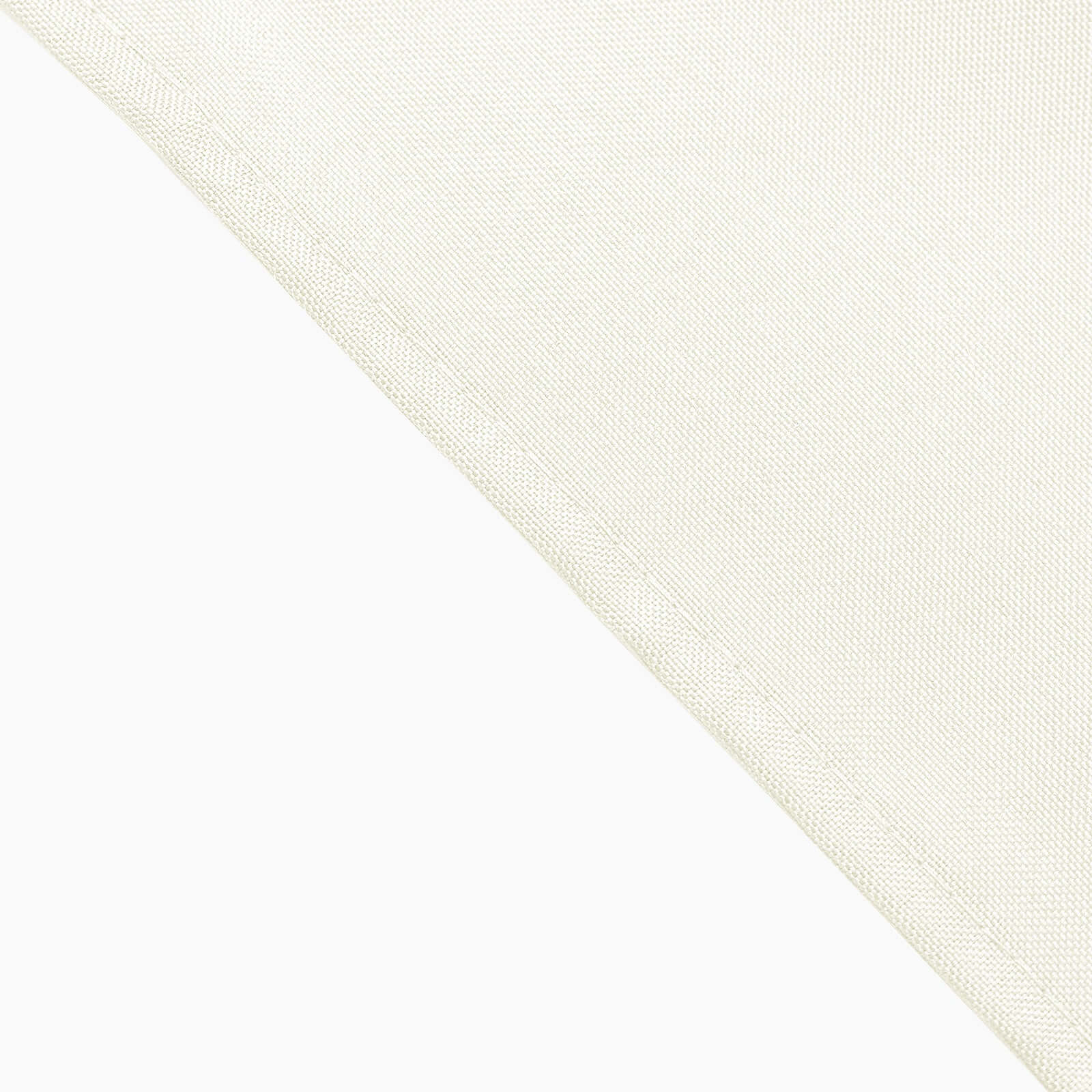 5 Pack Polyester 17"x17" Napkins Ivory - Durable & Wrinkle Resistant Dinner Napkins
