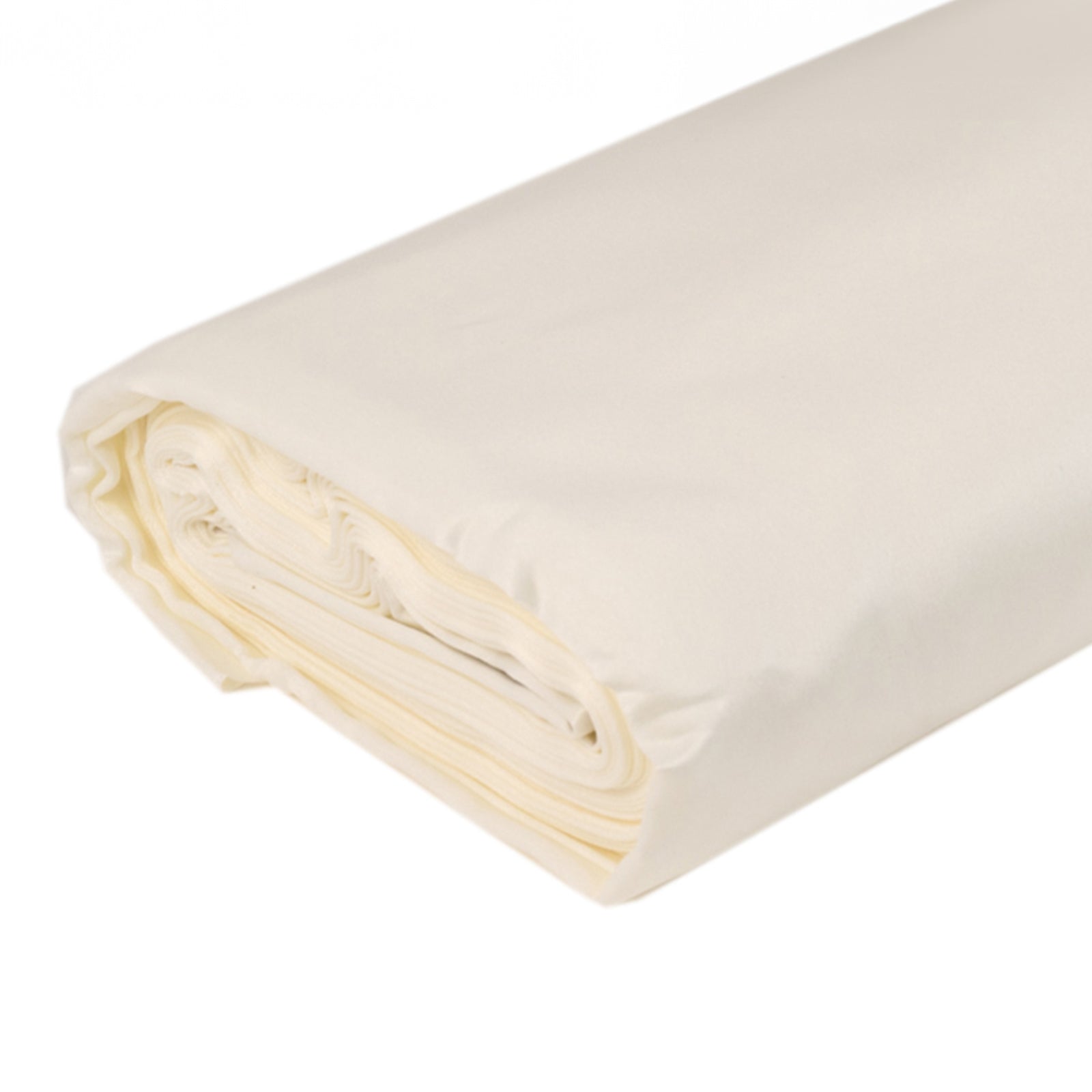 54"x10 Yards Ivory Lamour Satin Fabric Bolt, Heavy Matte Satin Fabric By The Yard
