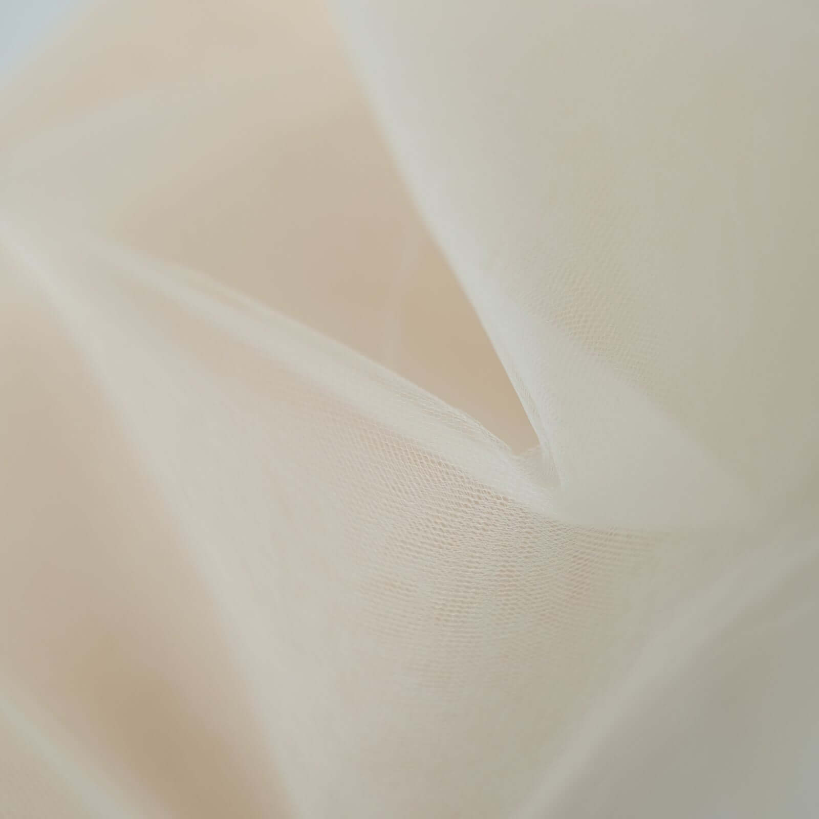 108"x50 Yards Ivory Tulle Fabric Bolt, DIY Craft Fabric Roll