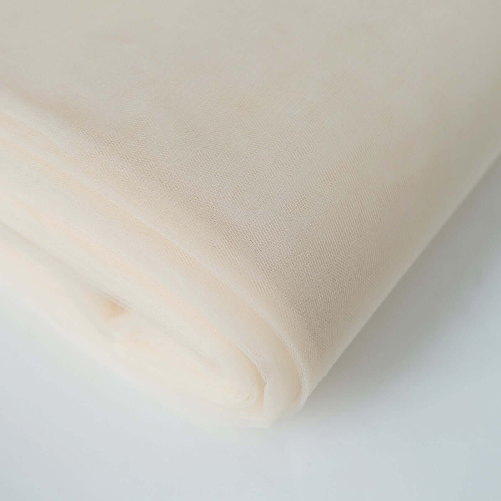 108"x50 Yards Ivory Tulle Fabric Bolt, DIY Craft Fabric Roll