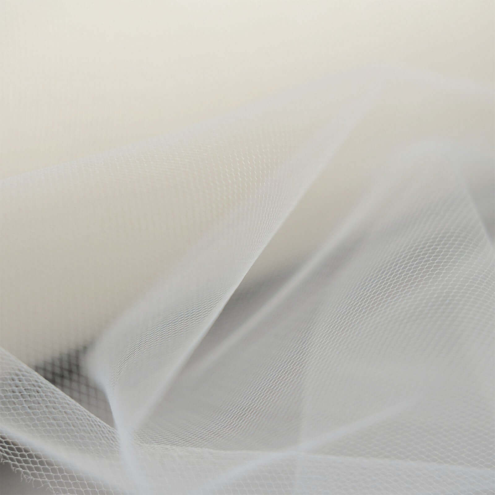 18"x100 Yards Ivory Tulle Fabric Bolt, Sheer Fabric Spool Roll For Crafts