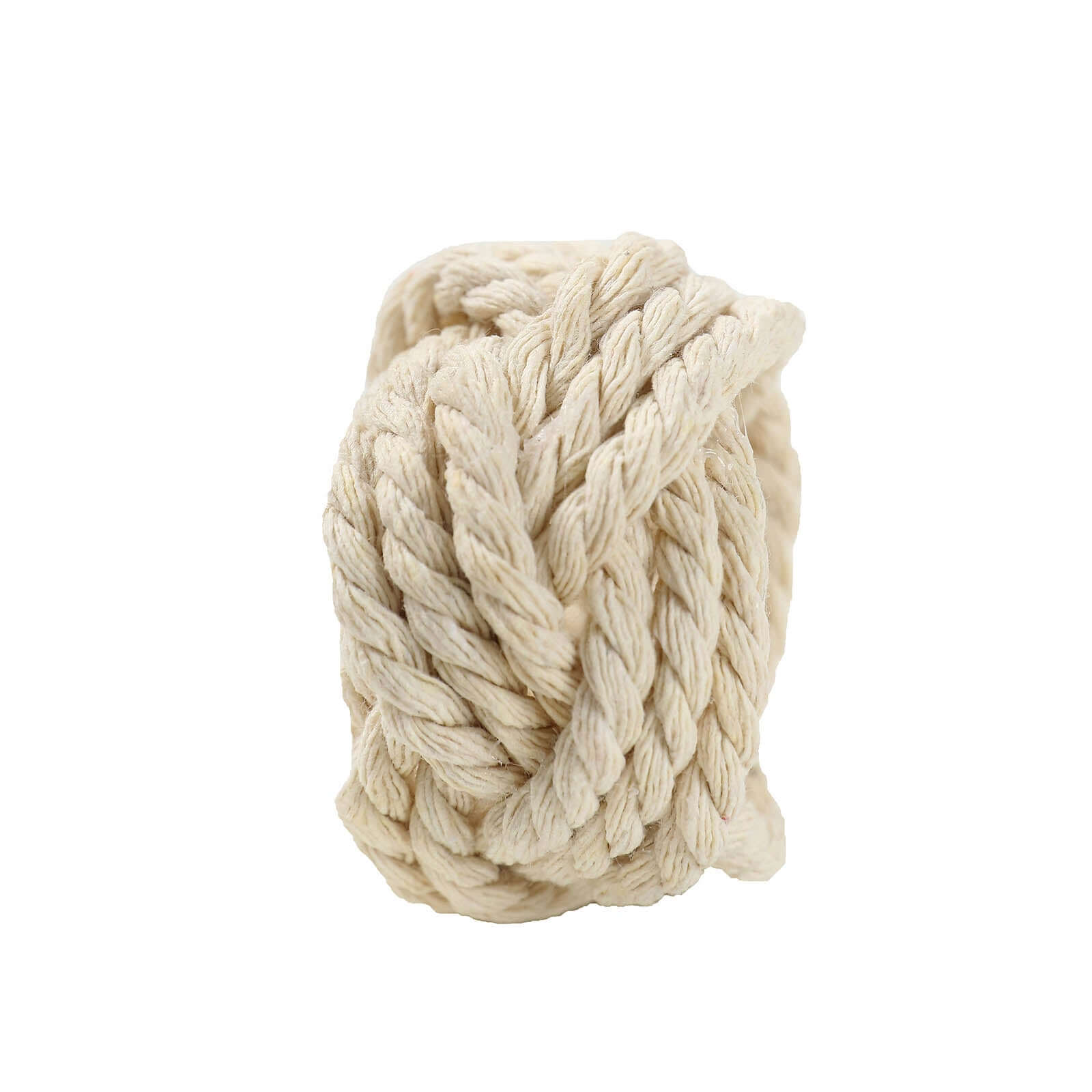4 Pack Rustic Cream Burlap Napkin Rings, Handmade Braided Jute Napkin Holders