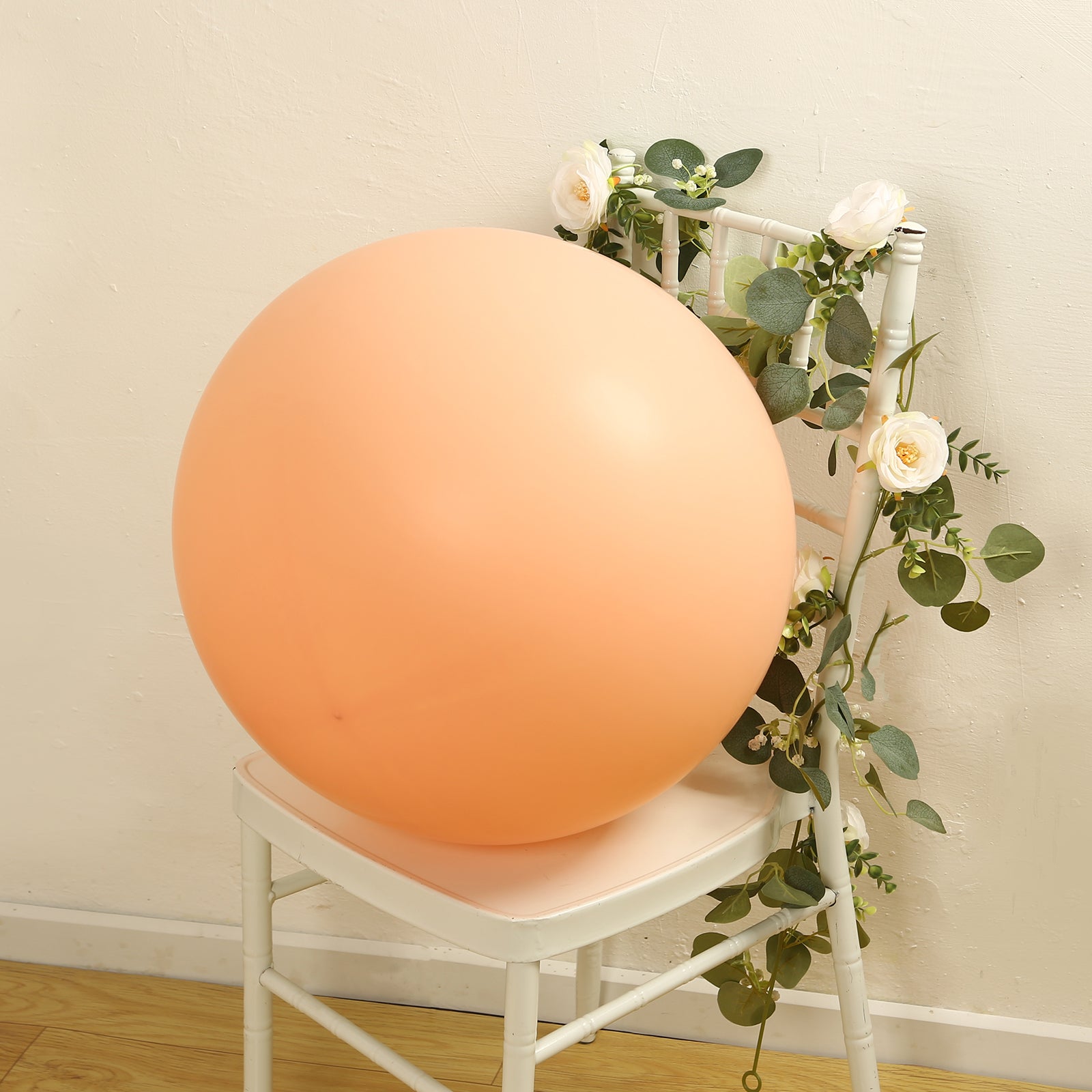 5 Pack Large Matte Pastel Blush Biodegradable Balloons, 36" Round Eco-friendly Thickened Latex Party Balloons