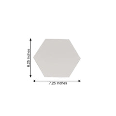 12 Pack Hexagon Acrylic Mirror Wall Stickers, 7" Removable Wall Decals For Home Decor