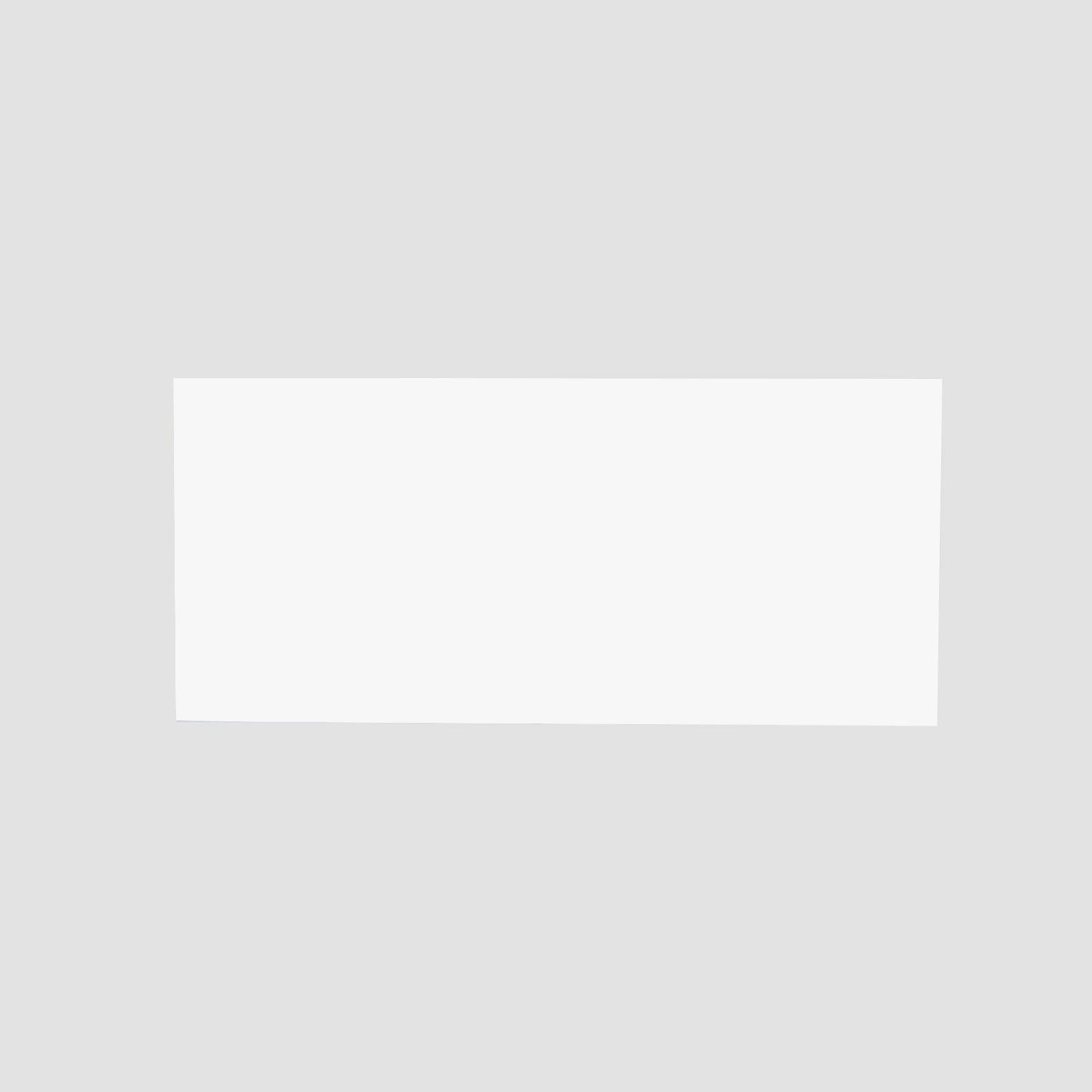 2-Pack Acrylic Plexiglass Sheets Rectangular Side Plates White - Protective Film Coating 40"x12"