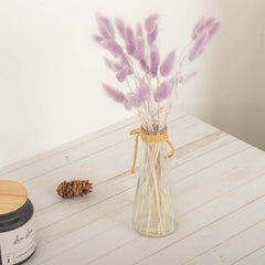 50-Pack Dried Bunny Tail Grass Lavender Lilac - Rustic Chic Lagurus Ovatus Rabbit Tail Ornamental Grass for Modern Farmhouse Decor Event Styling & Floral Displays 15"