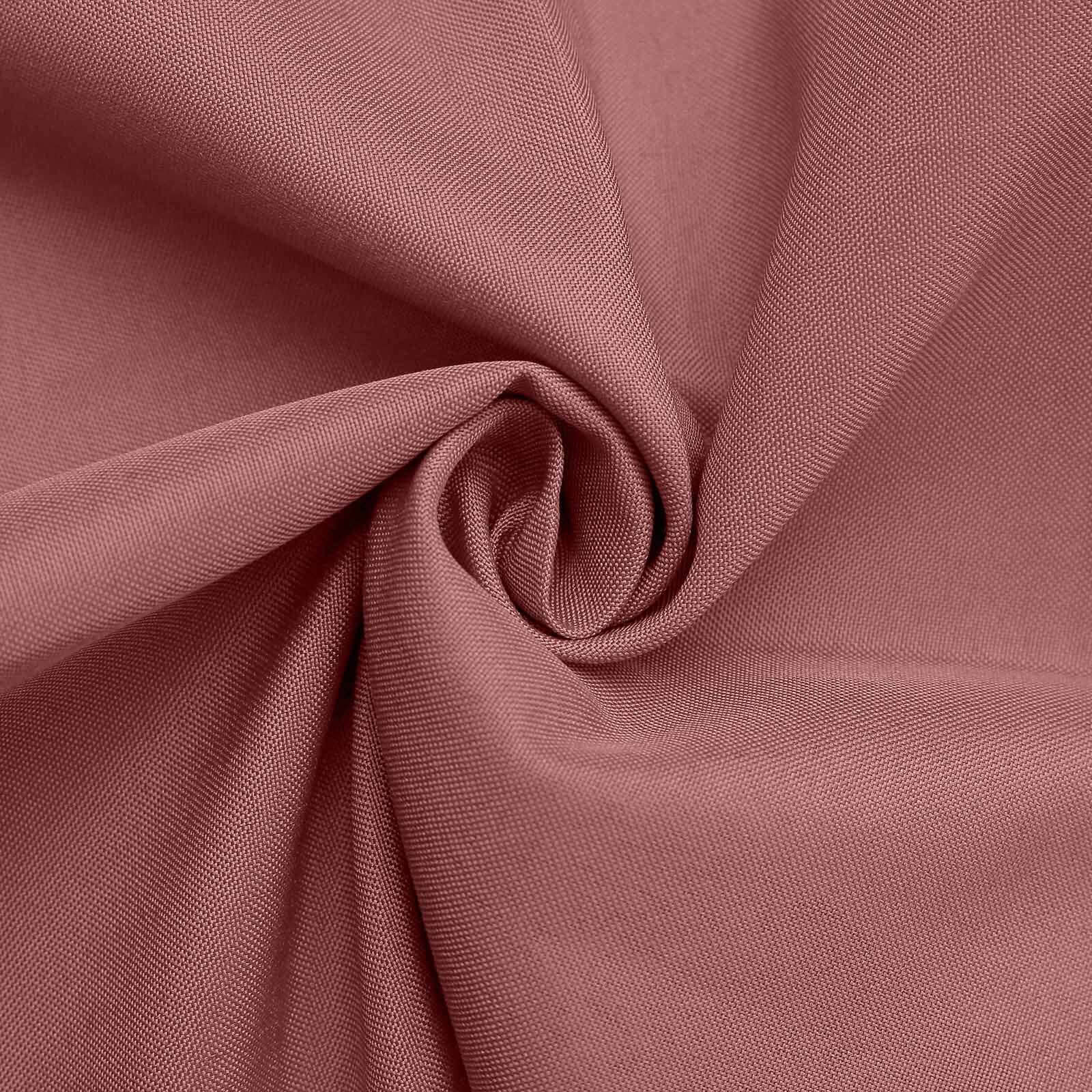 5 Pack Cinnamon Rose Cloth Napkins with Hemmed Edges, Reusable Polyester Dinner Linen Napkins - 20"x20"