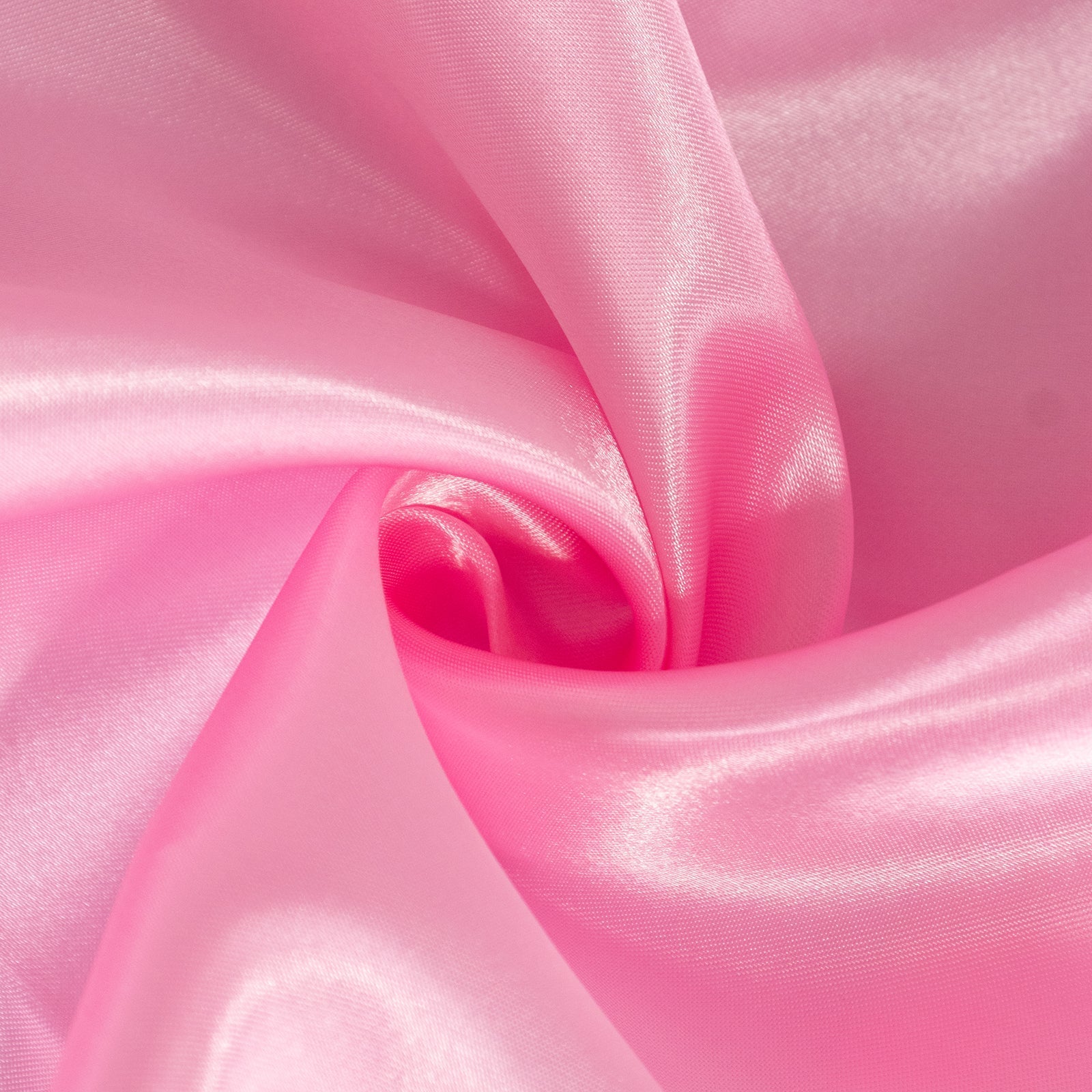 Satin 132" Round Tablecloth Pink - Stylish Seamless Table Cover