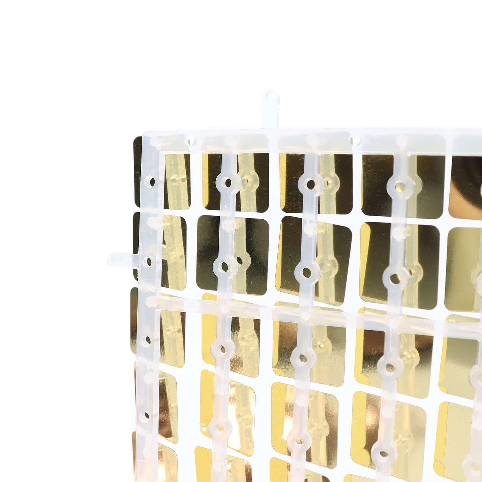 10sq.ft Shiny Gold Square Sequin Shimmer Wall Party Photo Backdrop, Active Spangle Wall Art Décor Panels - 10 Panels