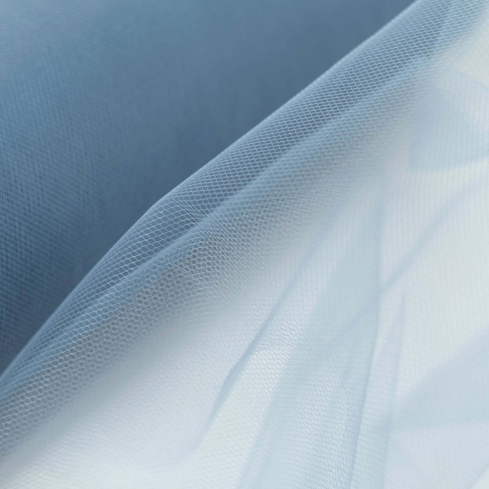 12"x100 Yards Dusty Blue Tulle Fabric Bolt, Sheer Fabric Spool Roll For Crafts