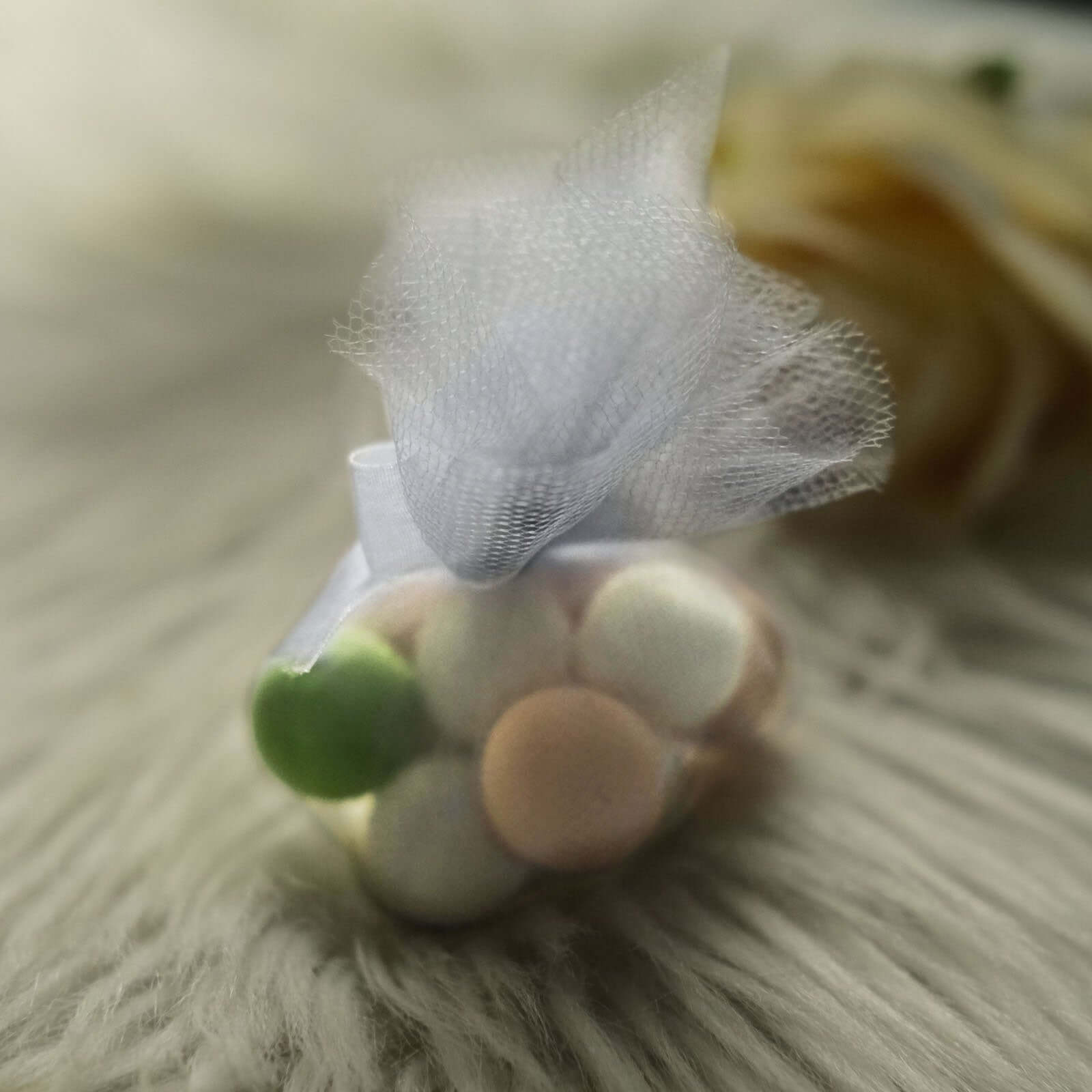 25 Pack 9" Silver Sheer Nylon Tulle Circles Favor Wrap, DIY Craft Fabric