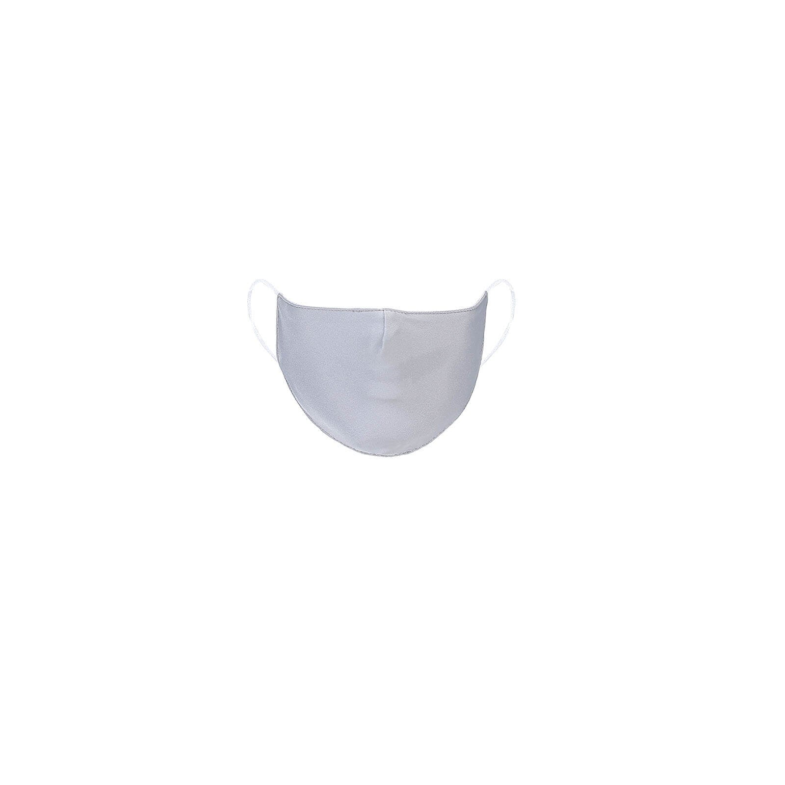 5 Pack 2 Ply Silver Ultra Soft 100% Organic Cotton Face Masks, Reusable Fabric Masks With Soft Ear Loops