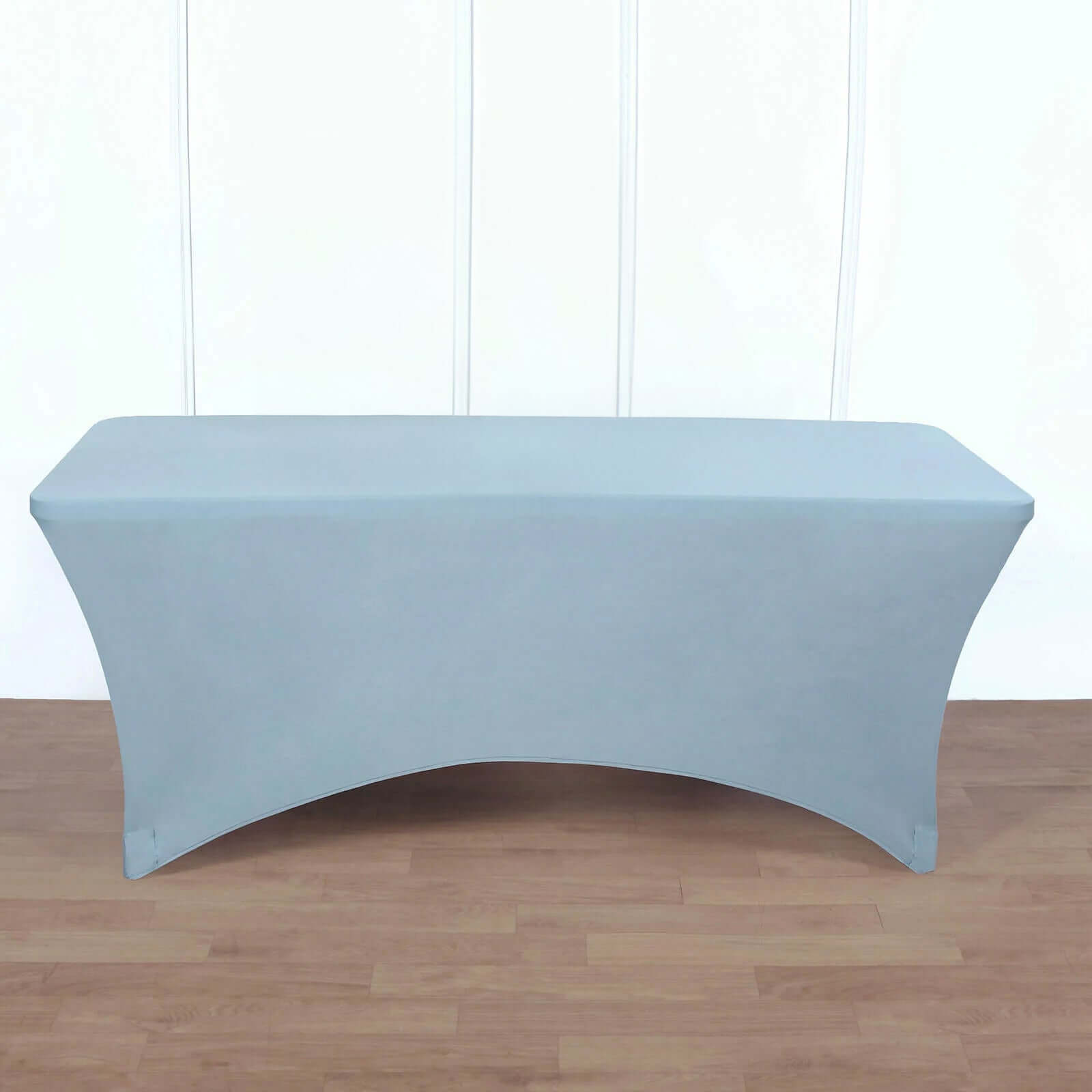 Stretch Spandex 96"x30" Rectangle Table Cover Dusty Blue - Durable Form-Fitting Tablecloth