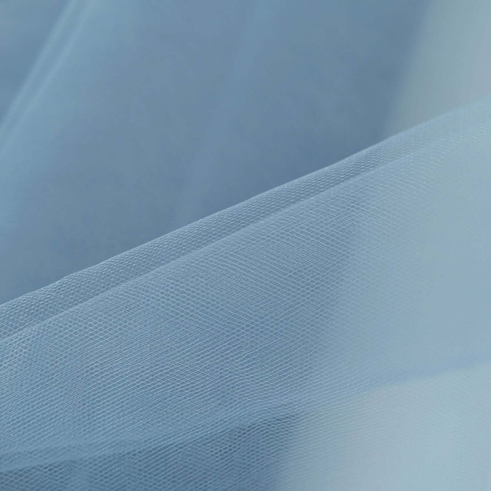 54"x40 Yards Dusty Blue Tulle Fabric Bolt, DIY Crafts Sheer Fabric Roll