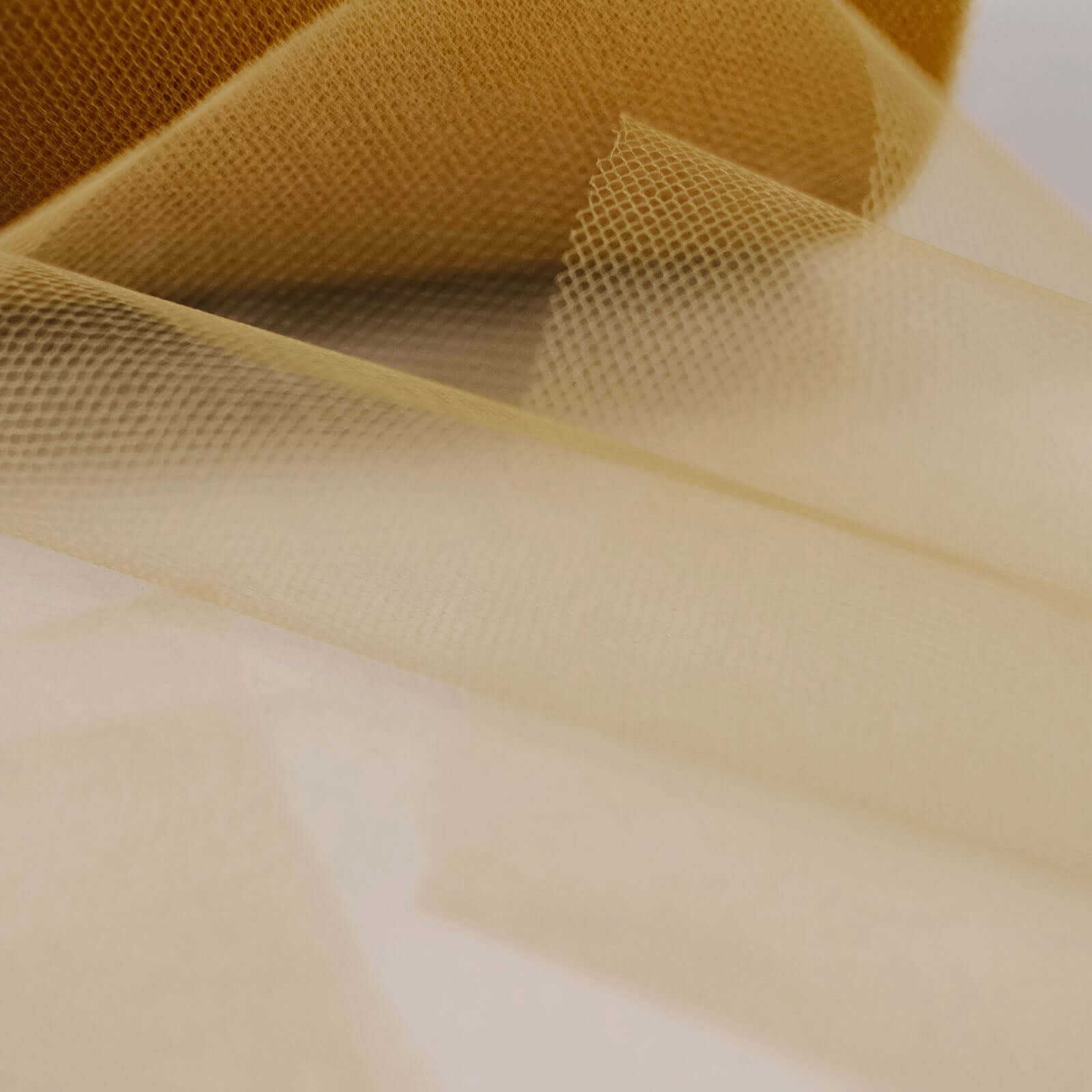 6"x100 Yards Gold Tulle Fabric Bolt, Sheer Fabric Spool Roll For Crafts